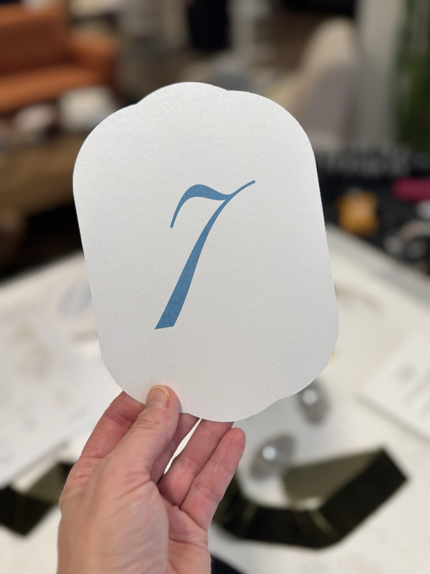 Wedding Table Numbers PRINTED - Style 35