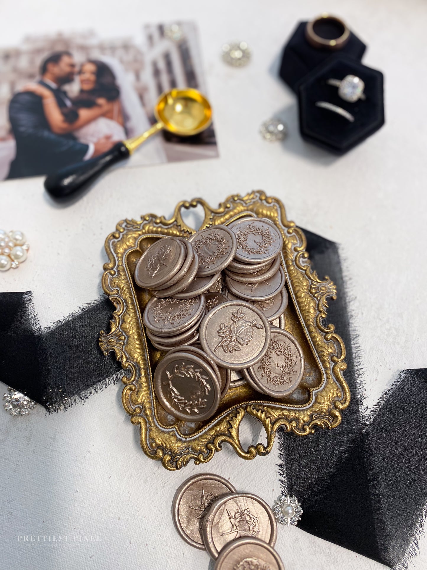 a table topped with lots of different types of coins