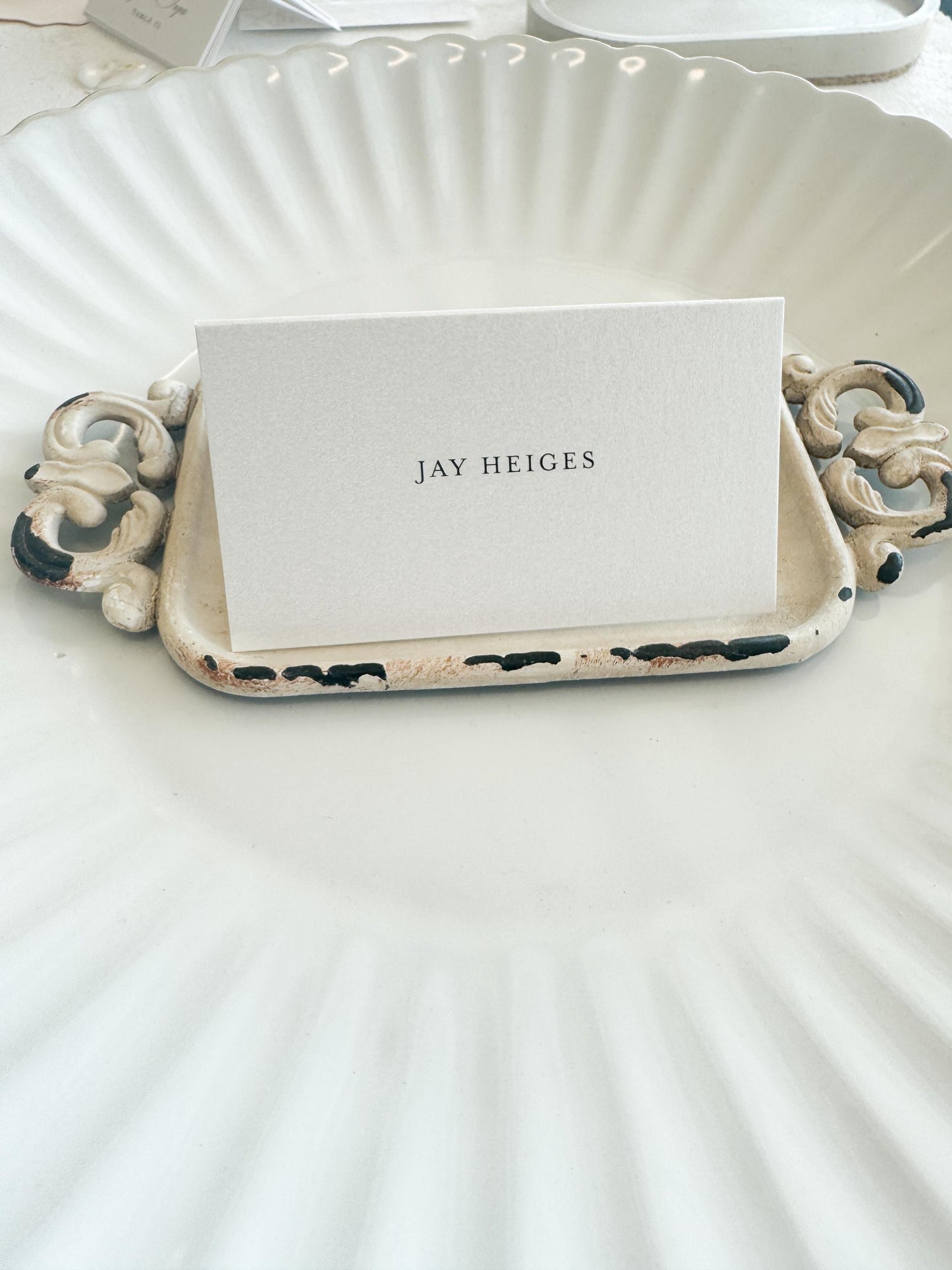 Printed Name Cards | Escort Cards | Tented PlaceCards | Style 312