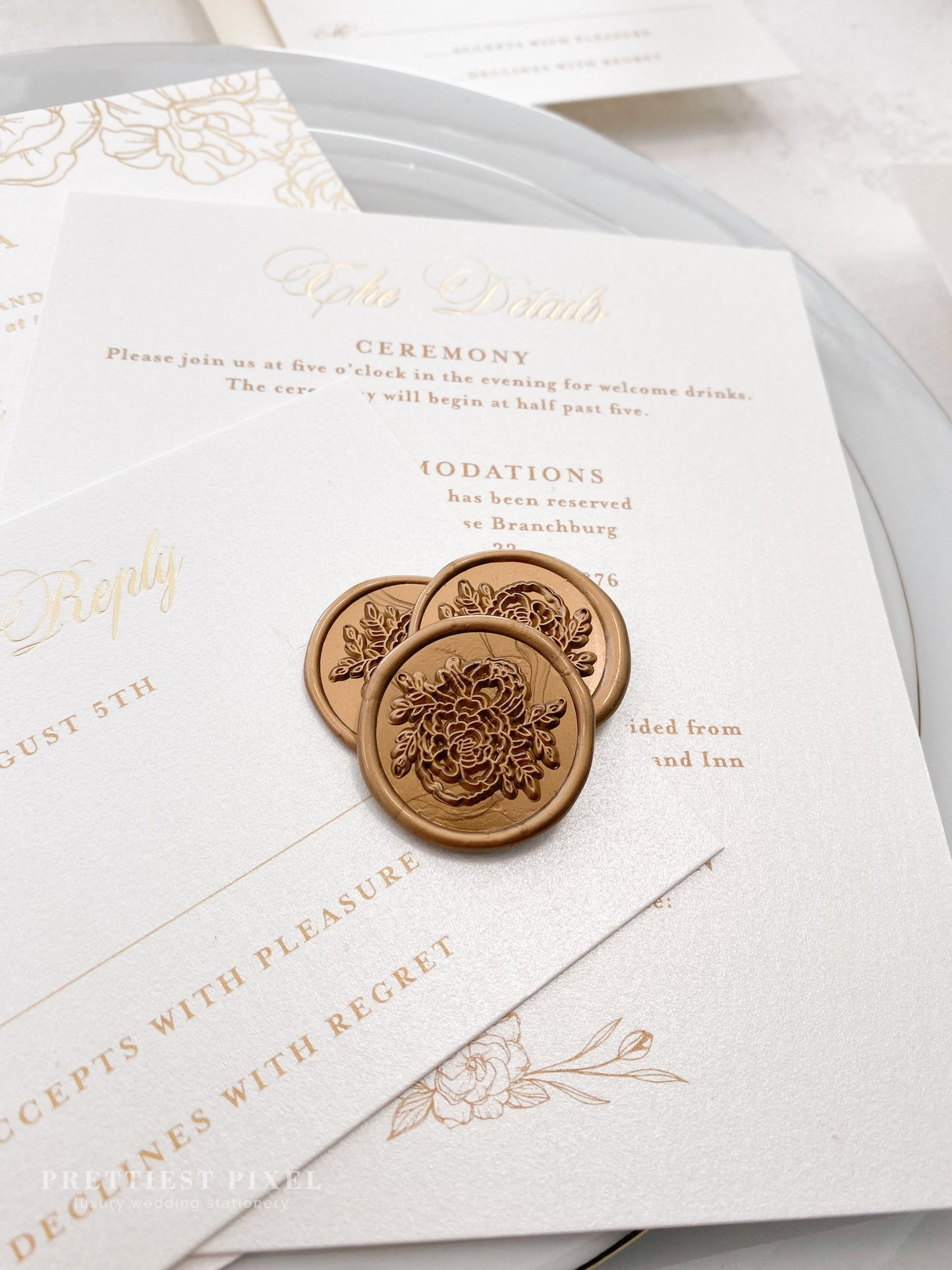 a close up of a bunch of cards on a plate