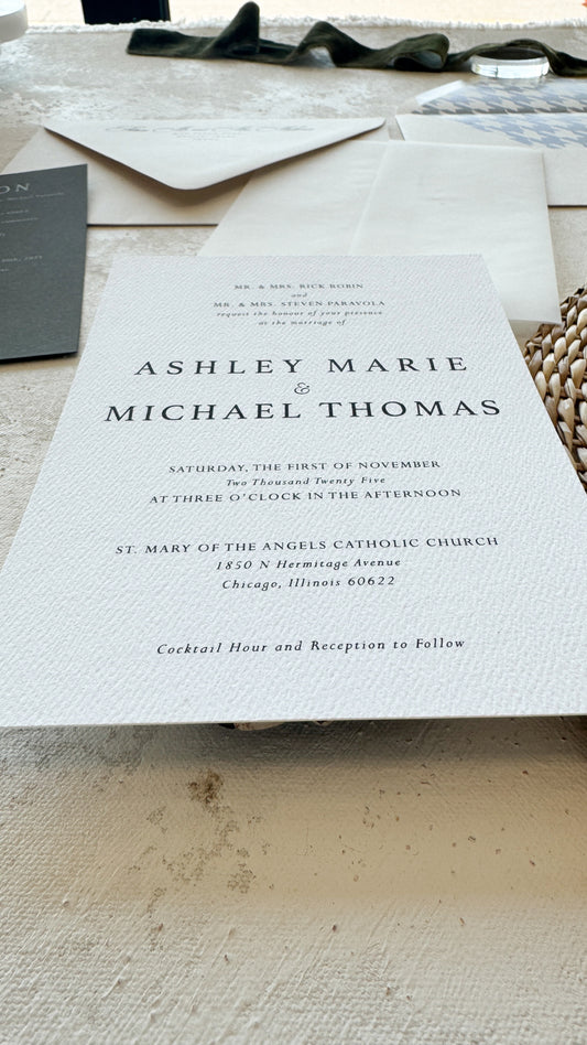 Digitally Printed Wedding Invitations | Style 1588