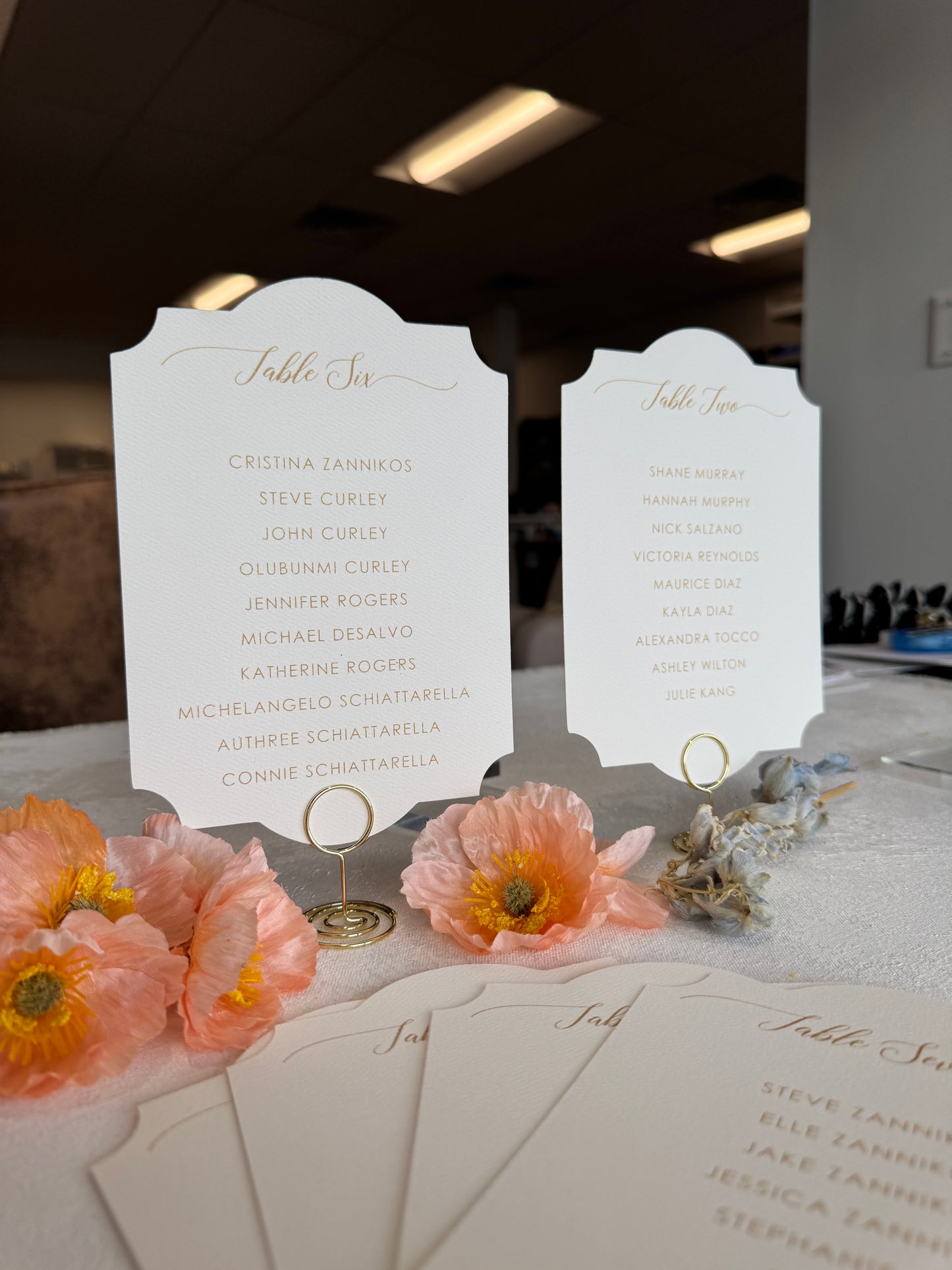 Seating Chart PRINTED - Style 40