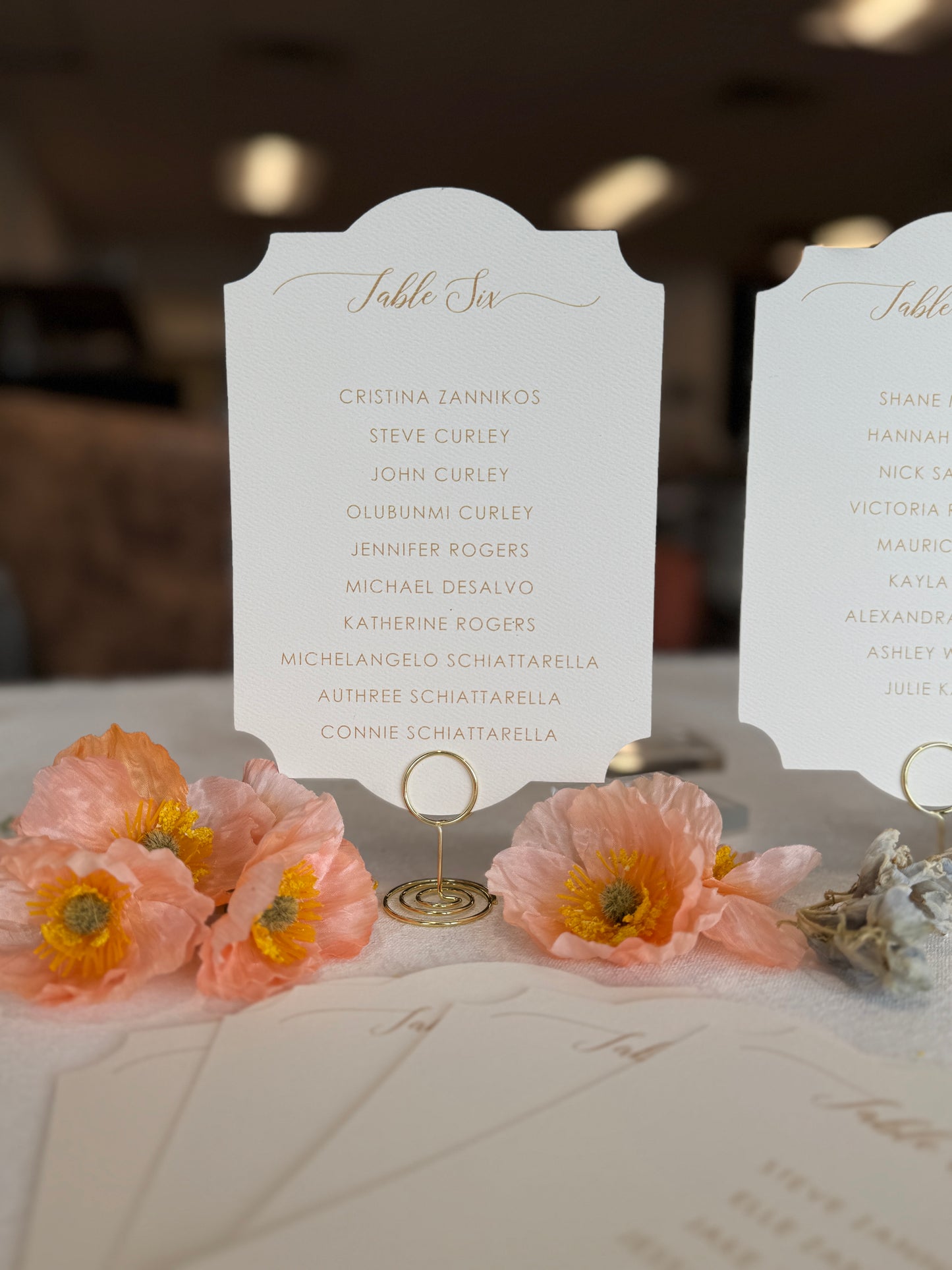 Seating Chart PRINTED - Style 40