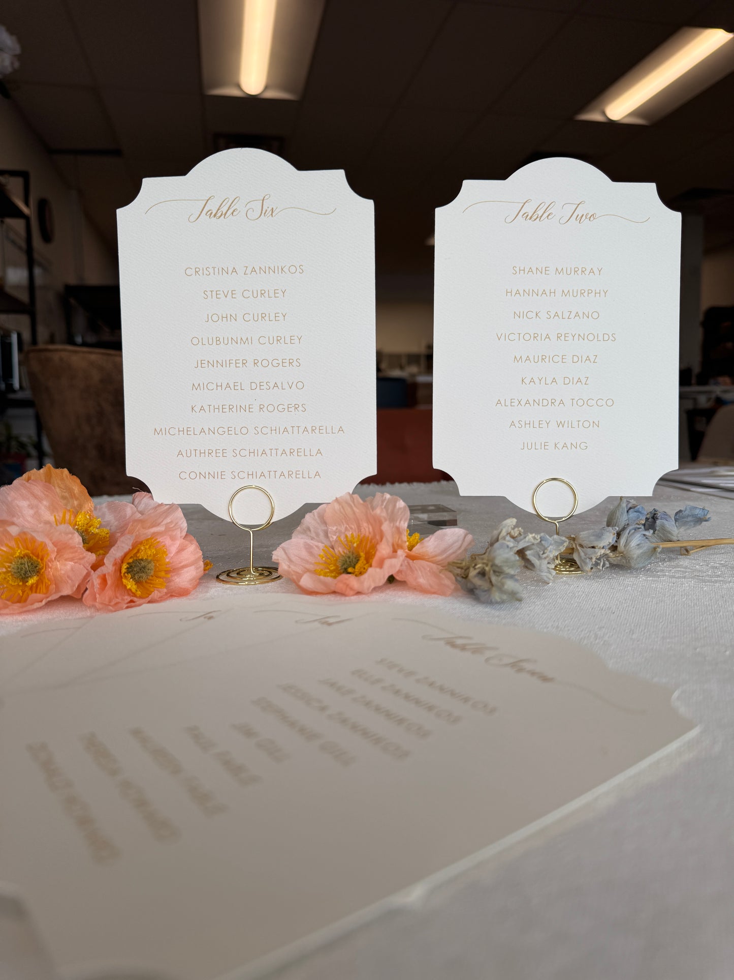 Seating Chart PRINTED - Style 40