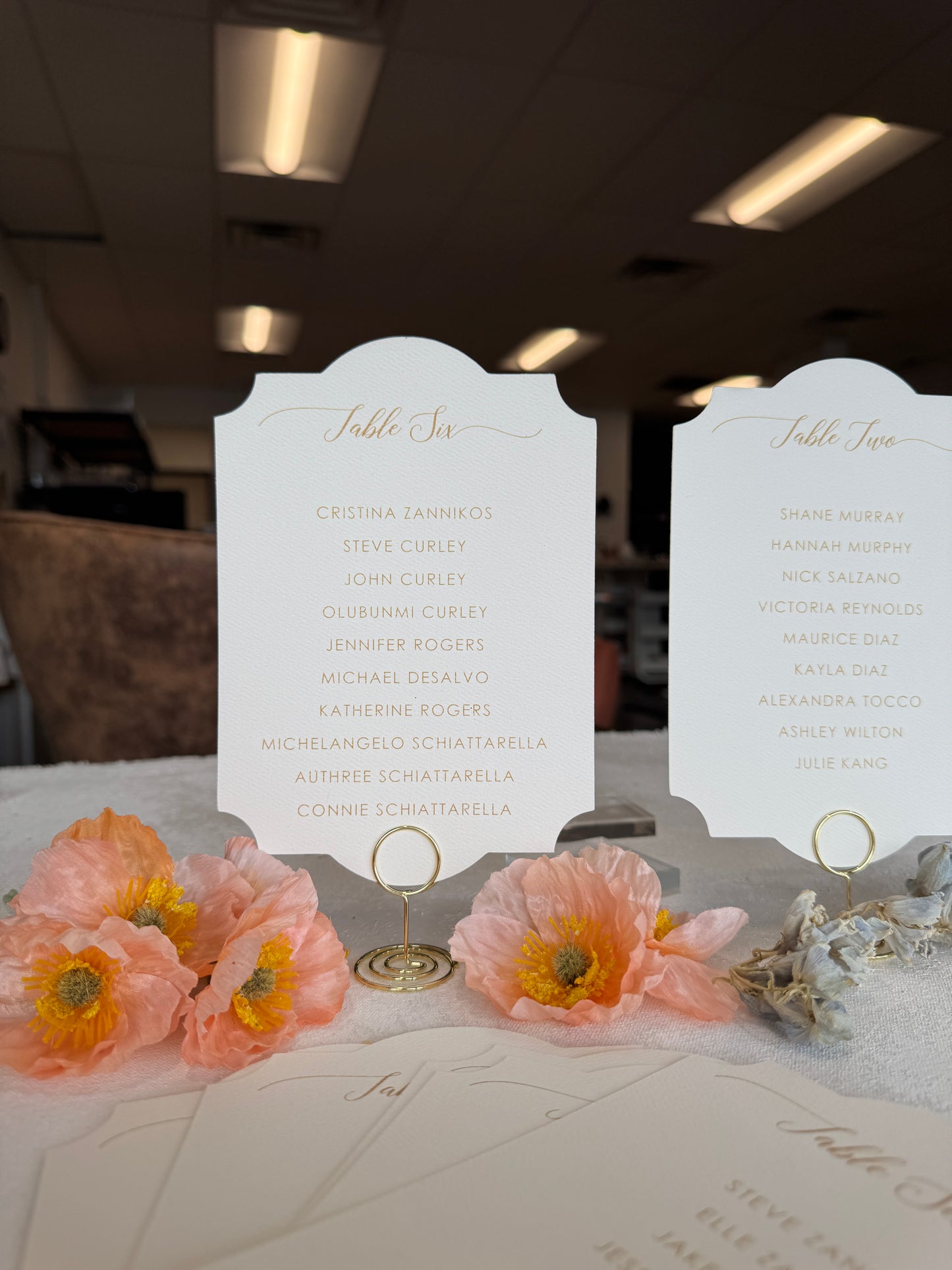 Seating Chart PRINTED - Style 40