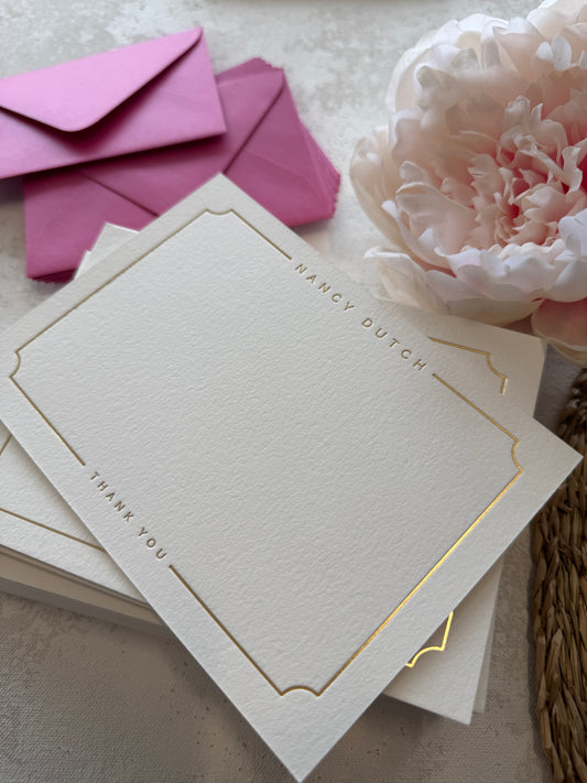 Luxury Foil Press Thank You Cards - Style 294