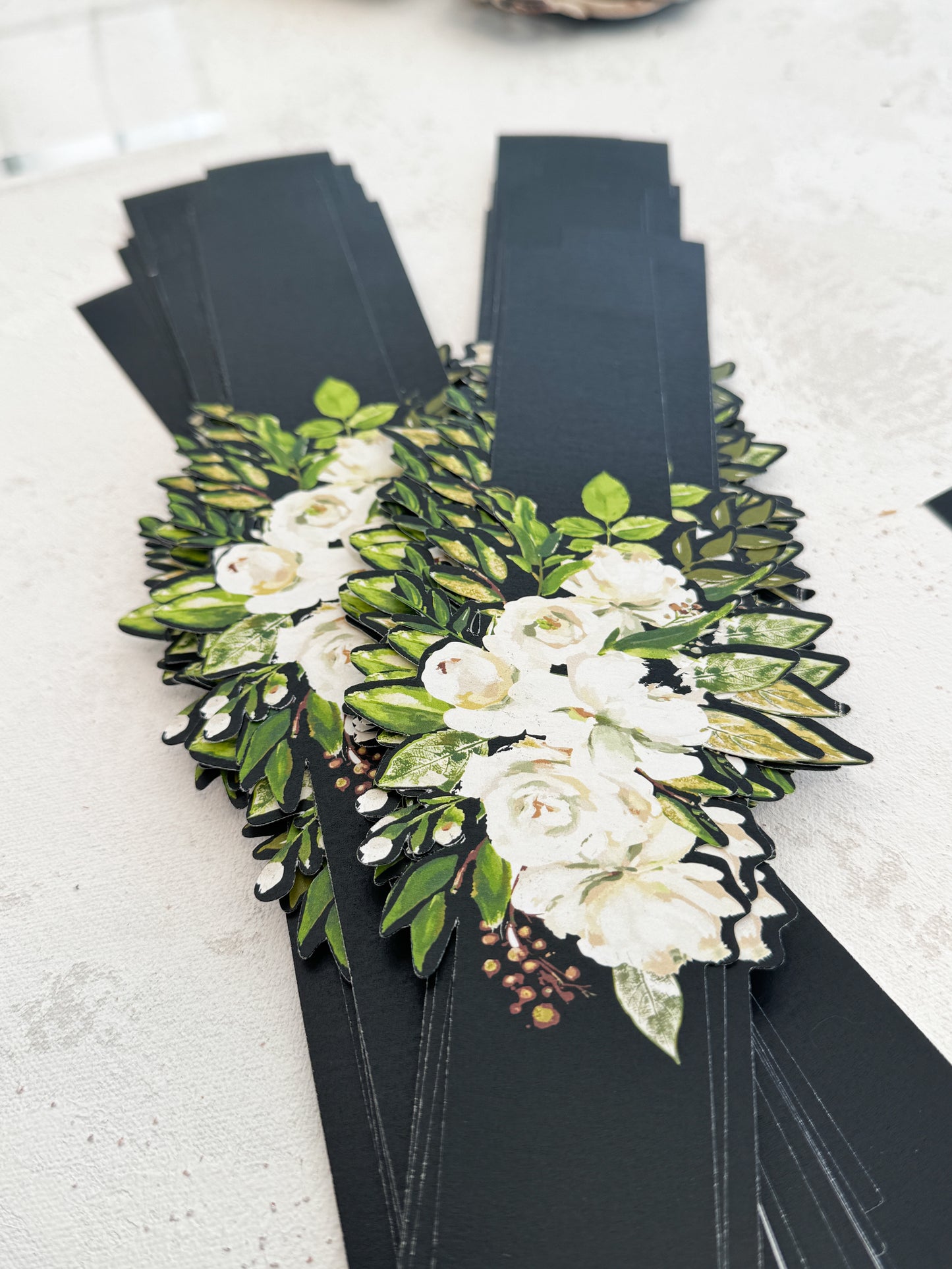 Floral Belly Bands for Invitations - Style 2484