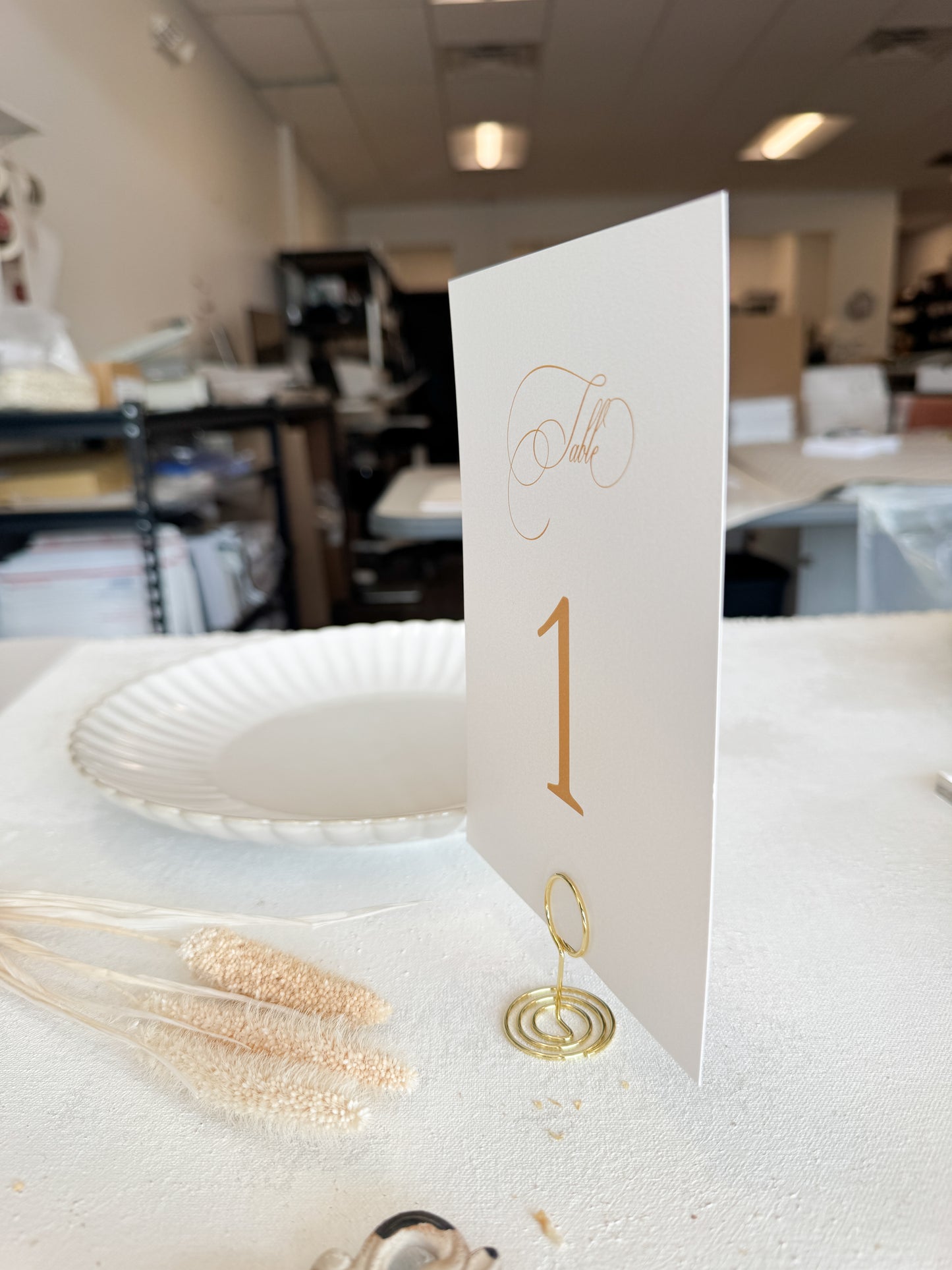 Wedding Table Numbers PRINTED - Style 777