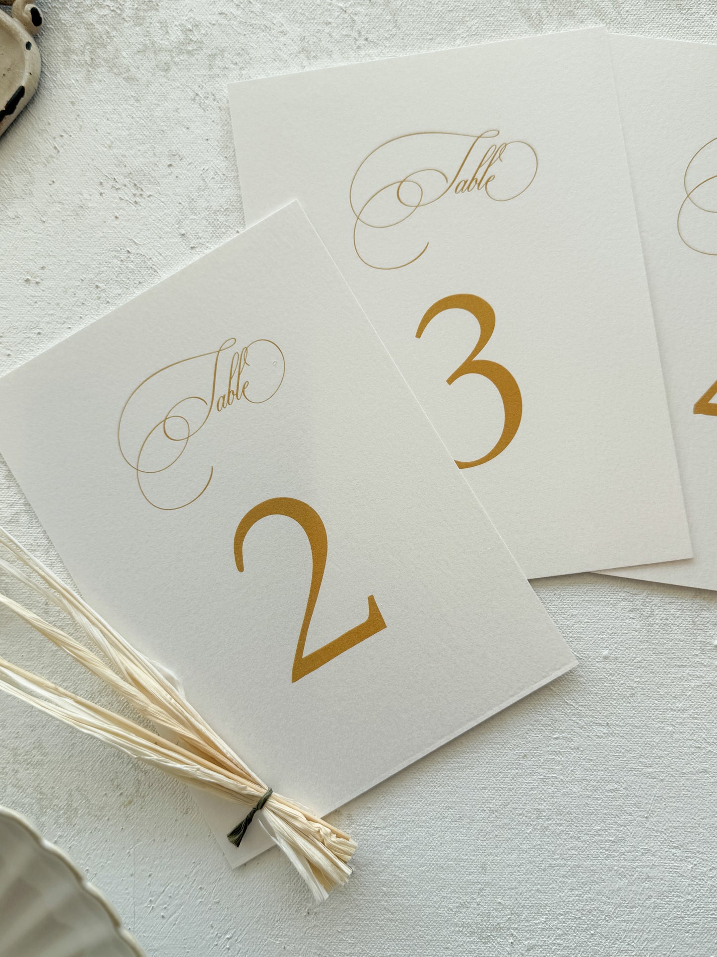 Wedding Table Numbers PRINTED - Style 777