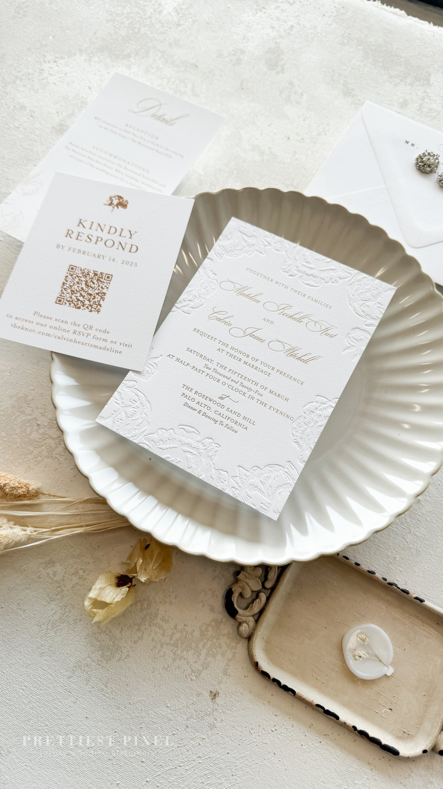 Letterpress Wedding Invitations | Style 2321