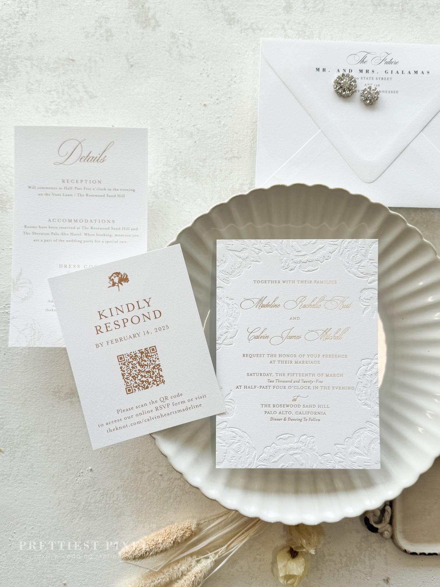 Letterpress Wedding Invitations | Style 2321