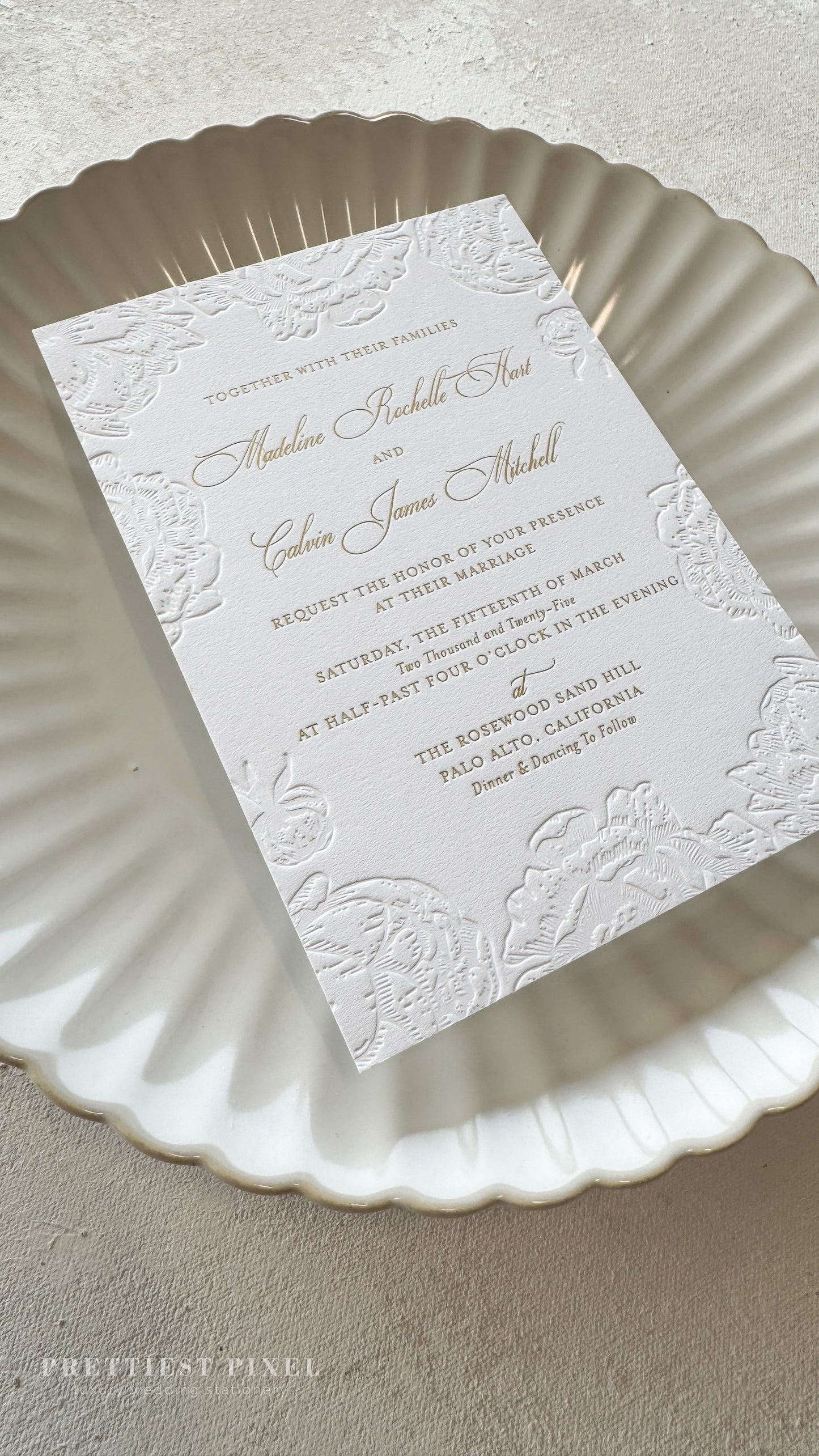 Letterpress Wedding Invitations | Style 2321