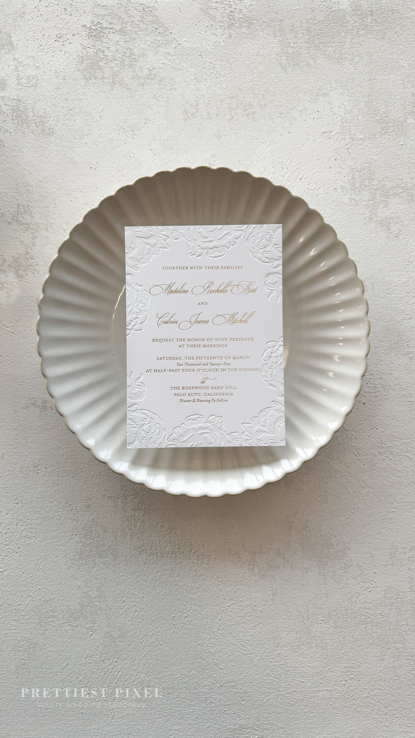 Letterpress Wedding Invitations | Style 2321