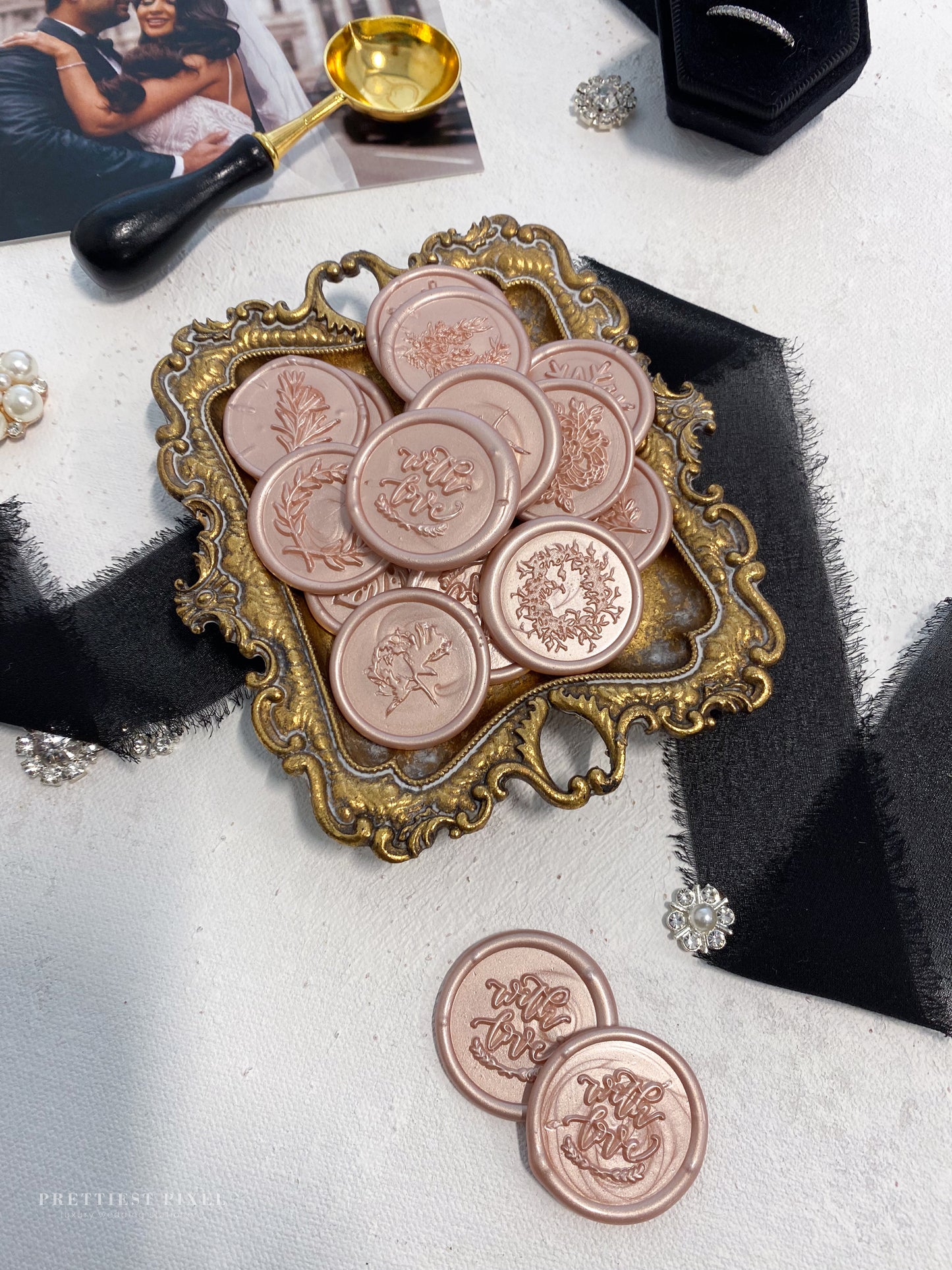 a bunch of coins sitting on top of a table