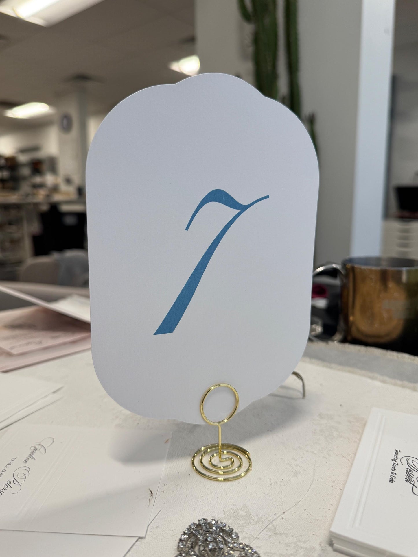 Wedding Table Numbers PRINTED - Style 35