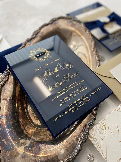 Clear Acrylic Invitations | Middi Medium