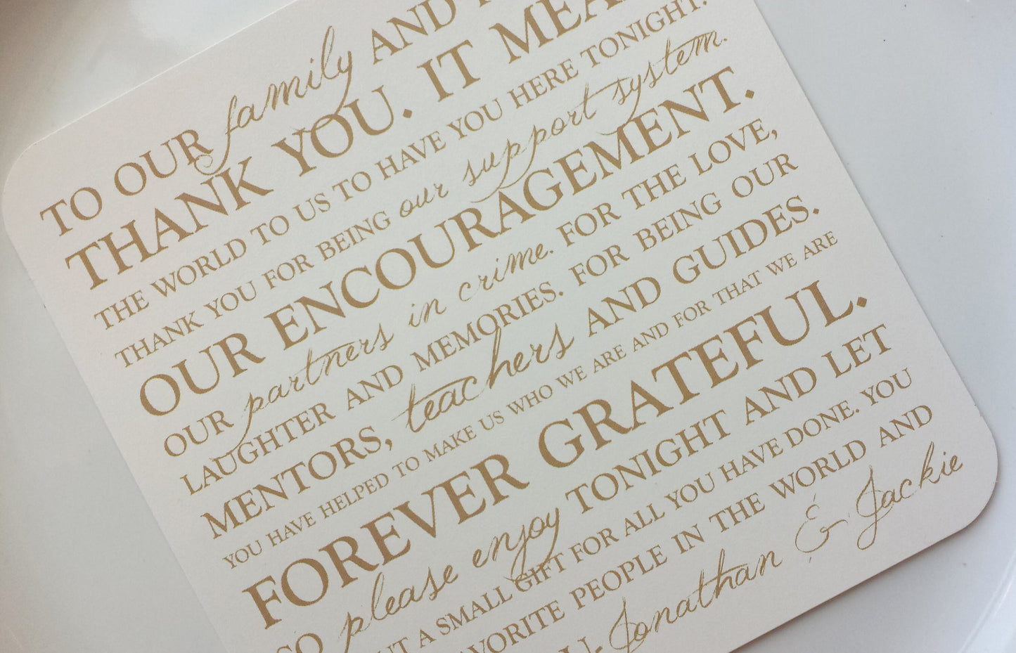 Wedding Thank You Card | Style 23