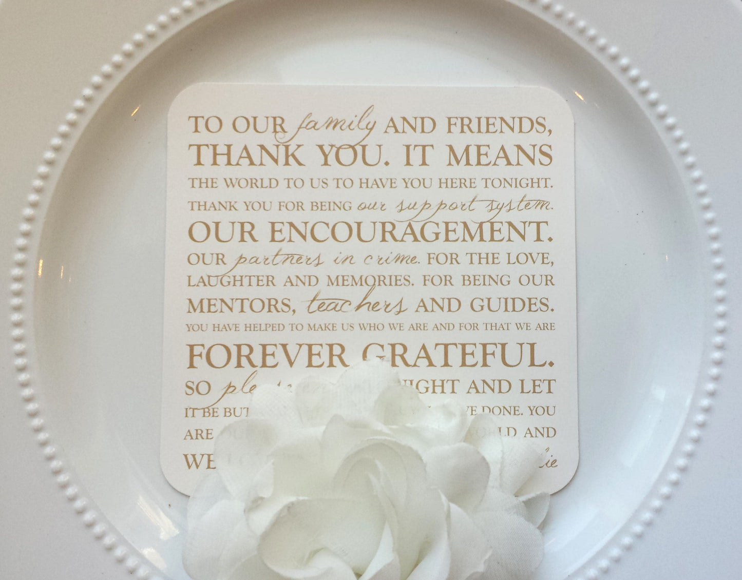 Wedding Thank You Card | Style 23