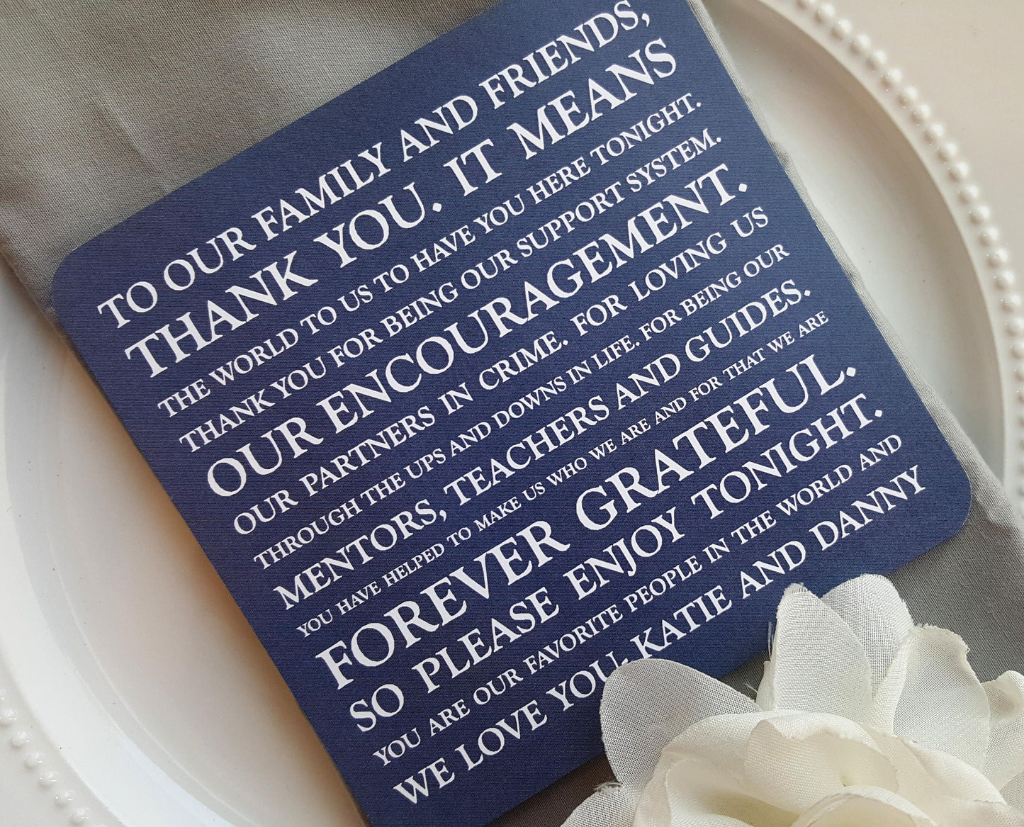 Wedding Thank You Card | Style 28