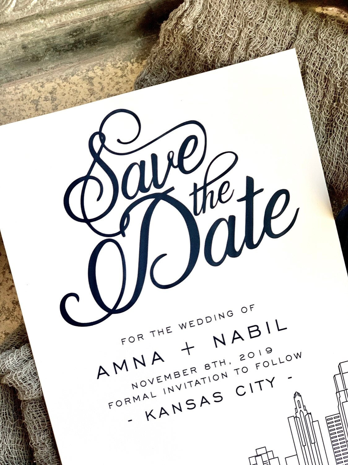 Save the Date Cards with Envelopes - Style 183