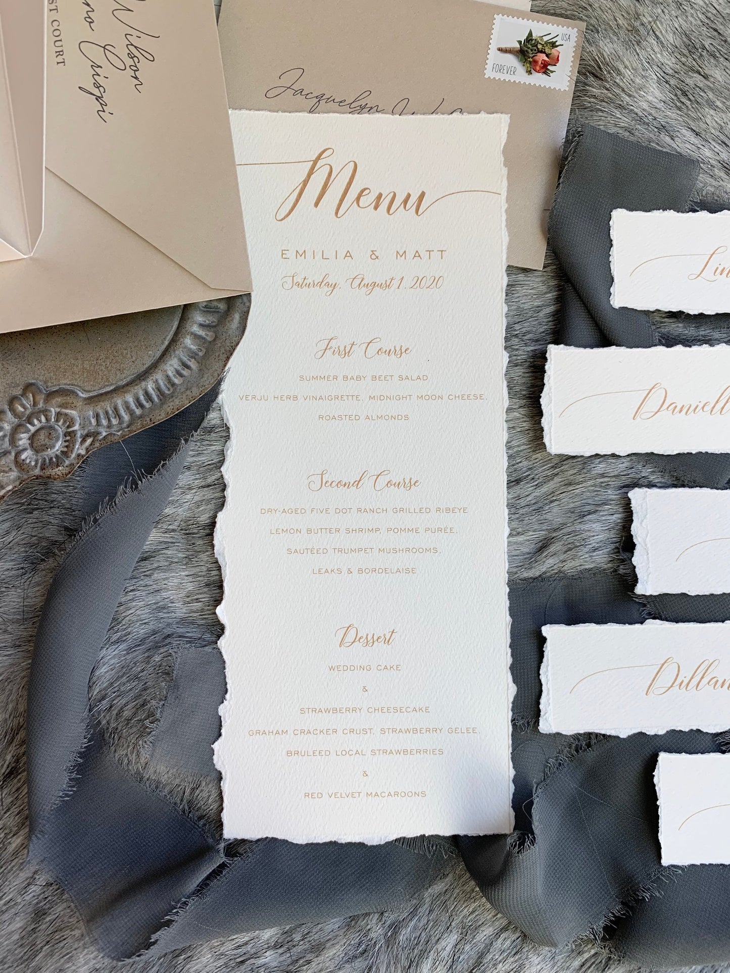 Deckle Edge Menu | Style 211
