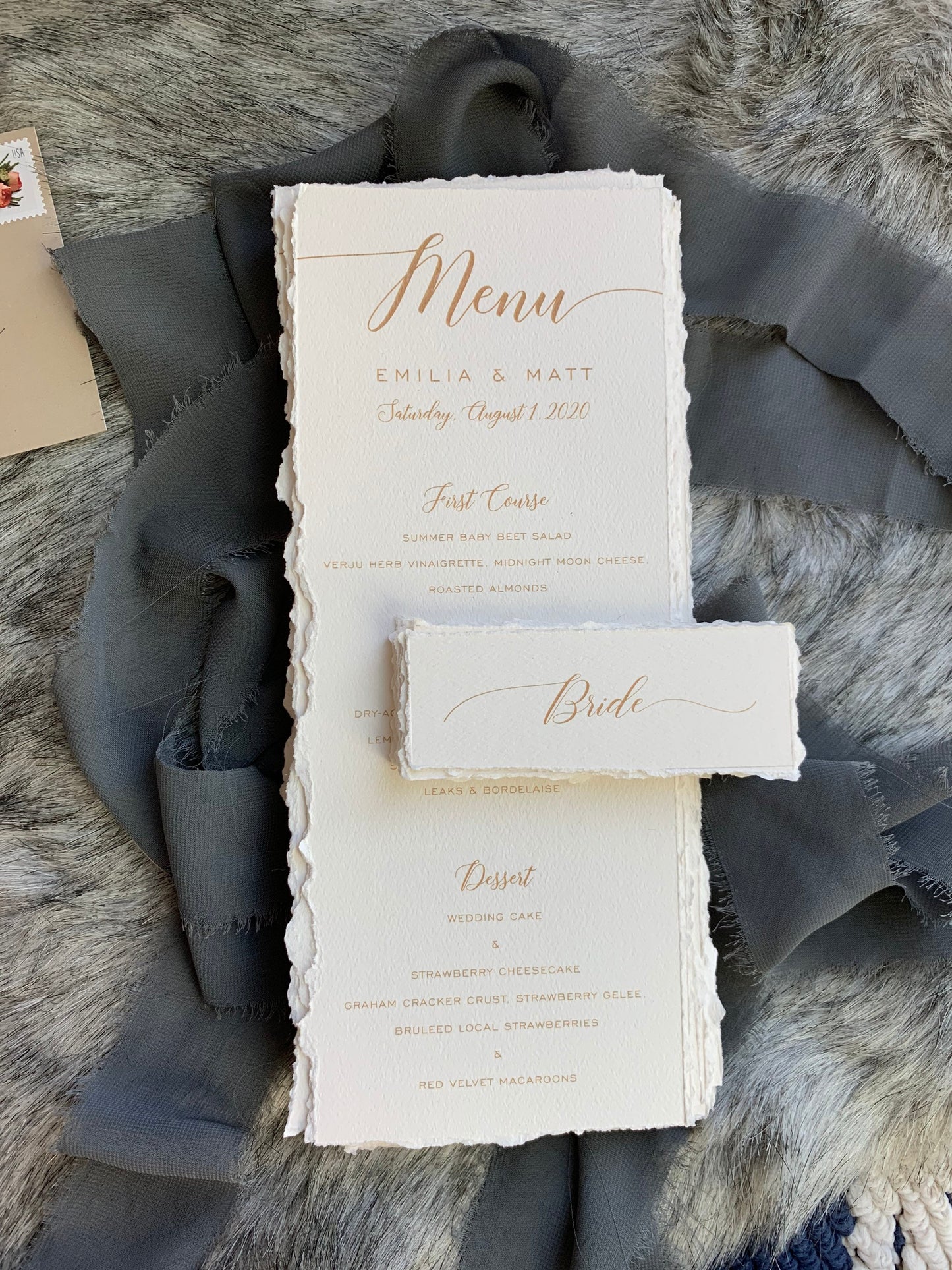 Deckle Edge Menu | Style 211