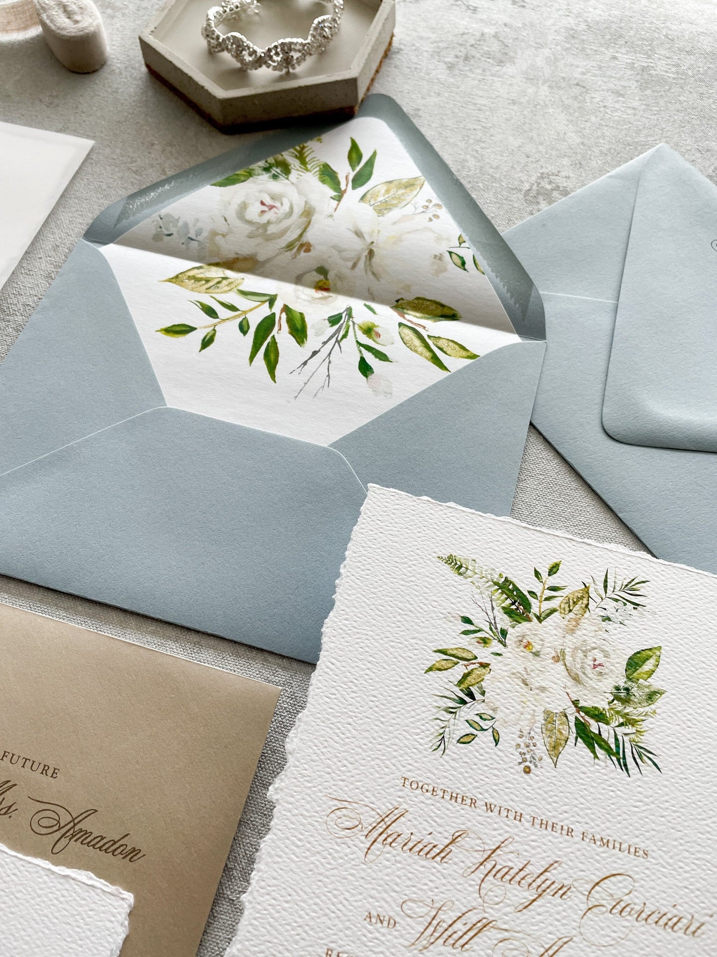 Deckle Edge Wedding Invitations | Style 300