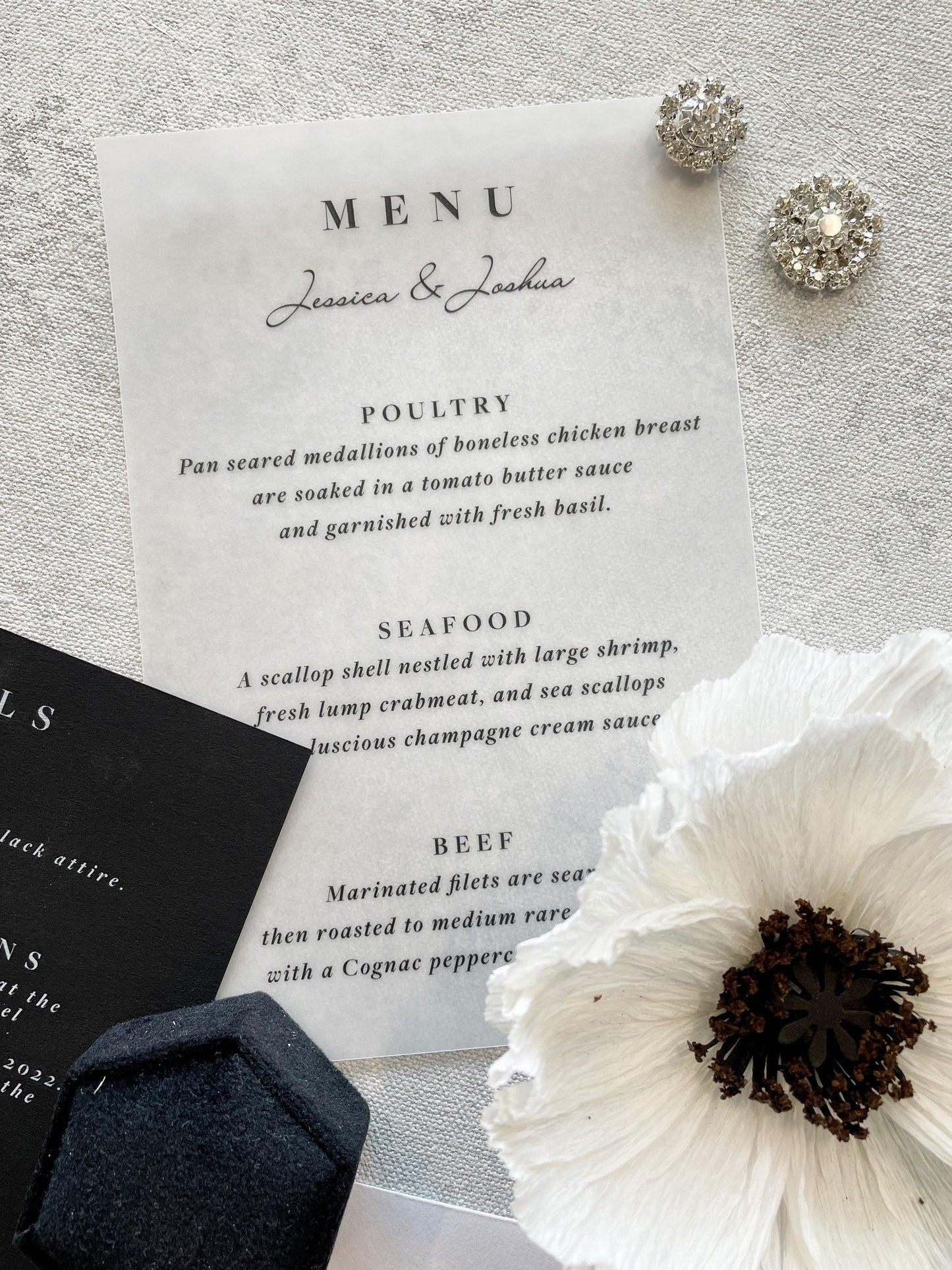 Black and White Wedding Invitations | Style 298