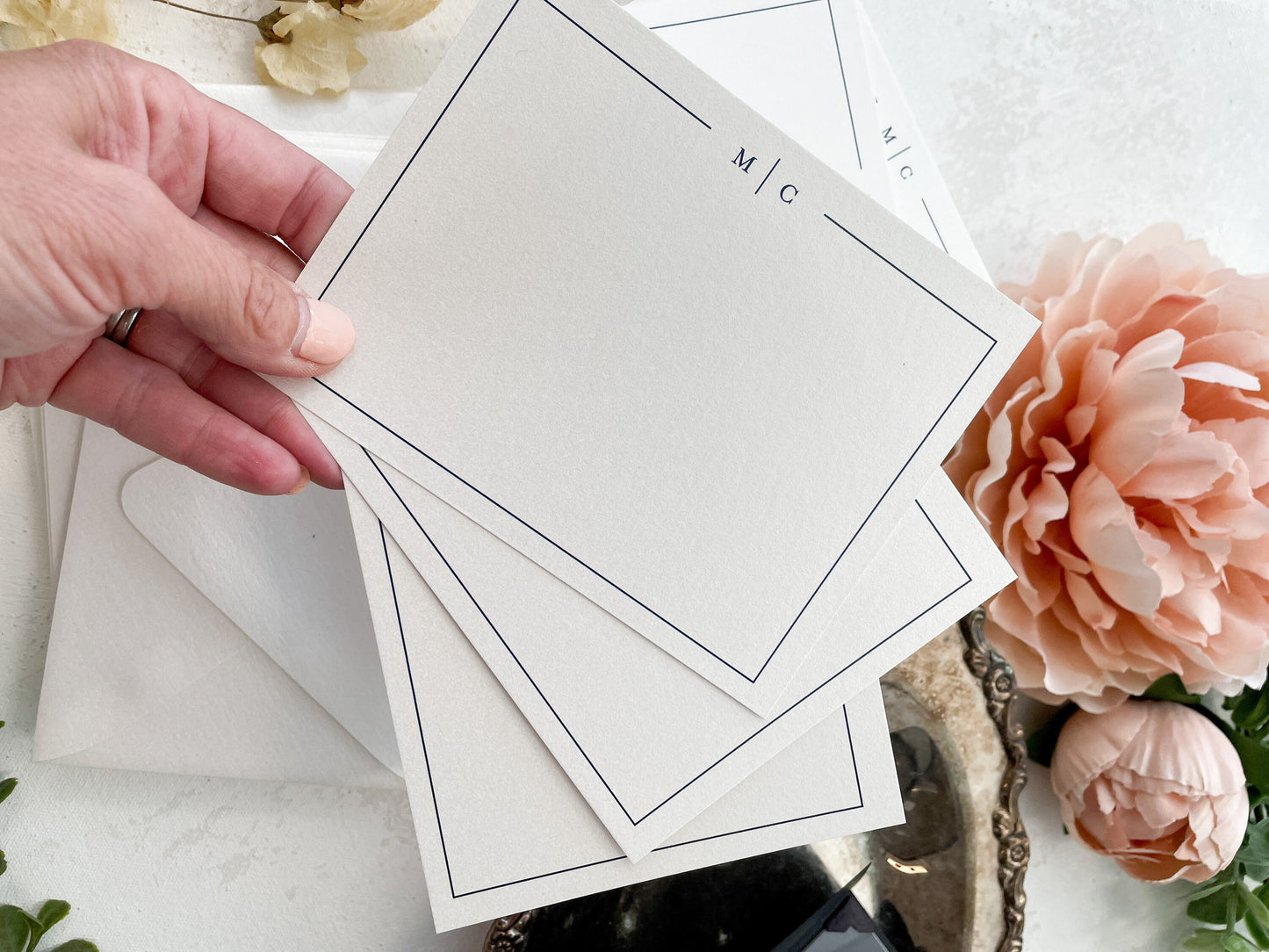 Personalized Notecard with Envelopes | Set of 50 - Style 22