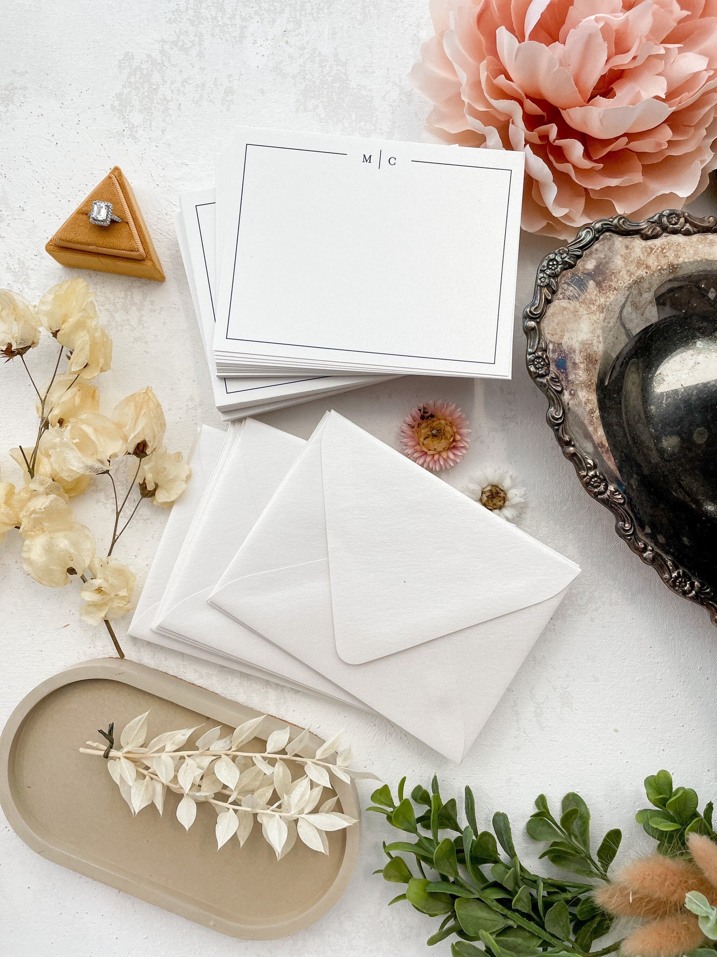 Personalized Notecard with Envelopes | Set of 50 - Style 22