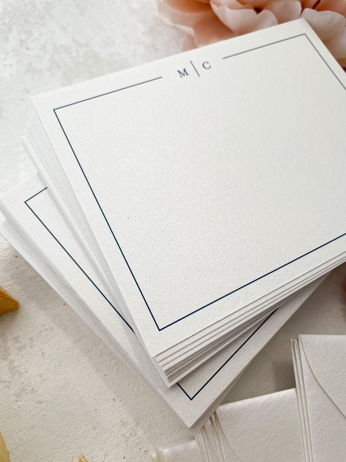 Personalized Notecard with Envelopes | Set of 50 - Style 22