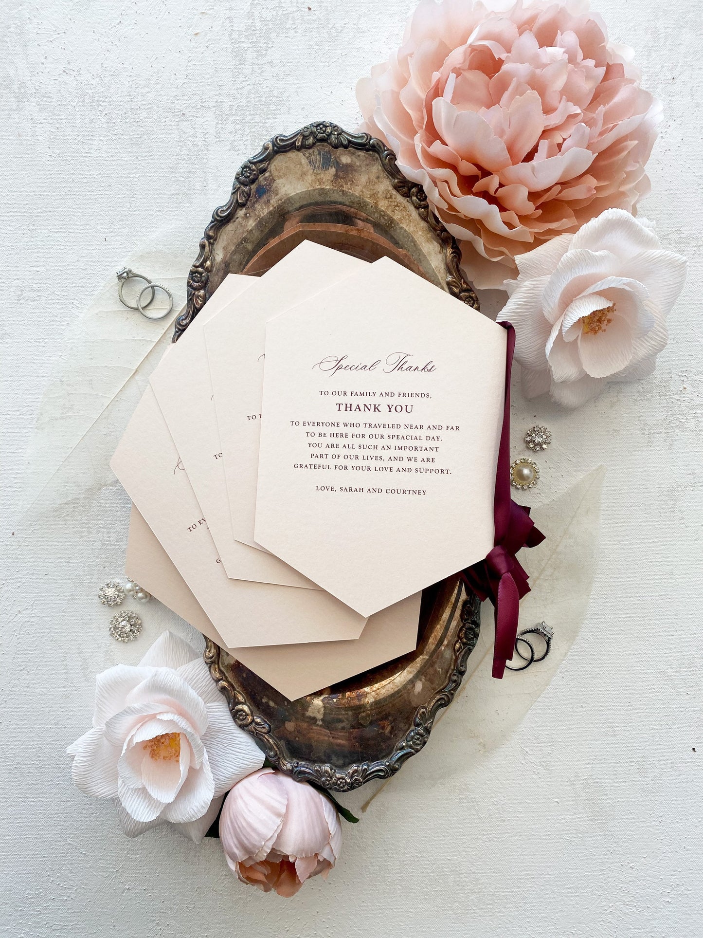 Blush Wedding Programs | Style 124