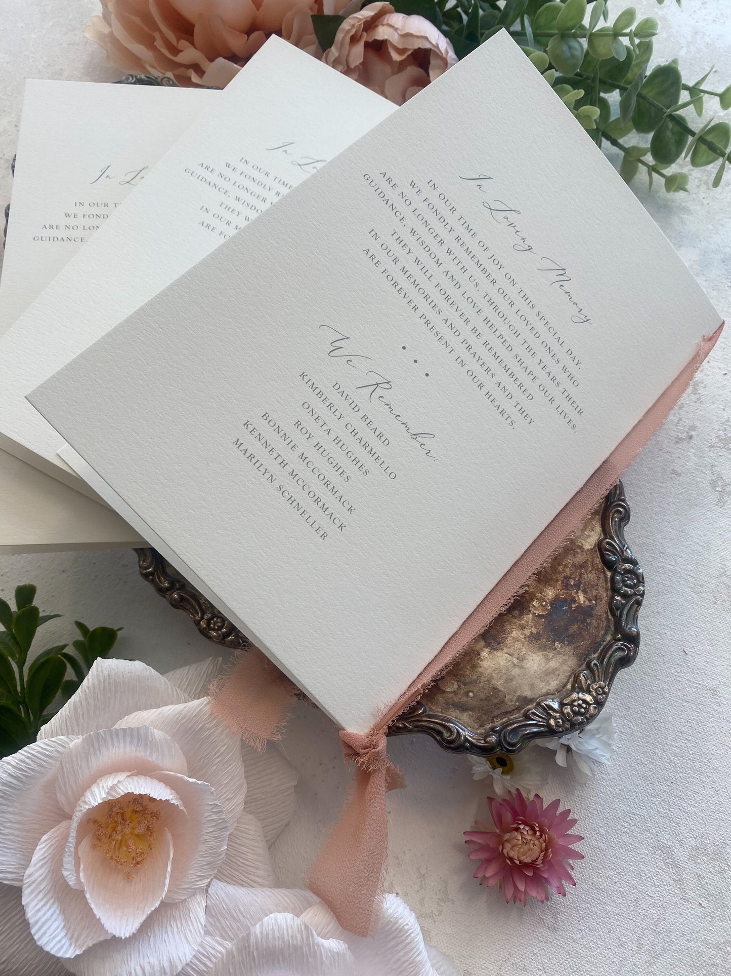 Folded Wedding Programs | Style 127