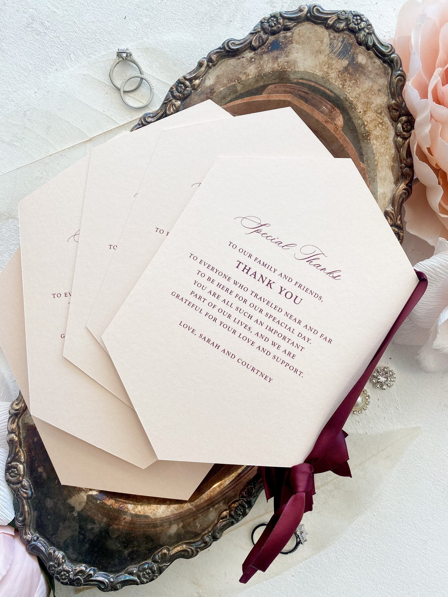 Blush Wedding Programs | Style 124