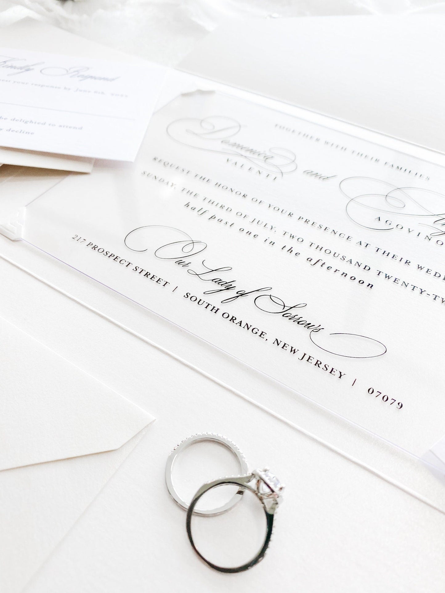 Elegant Ivory Wedding Invitations | Style 26