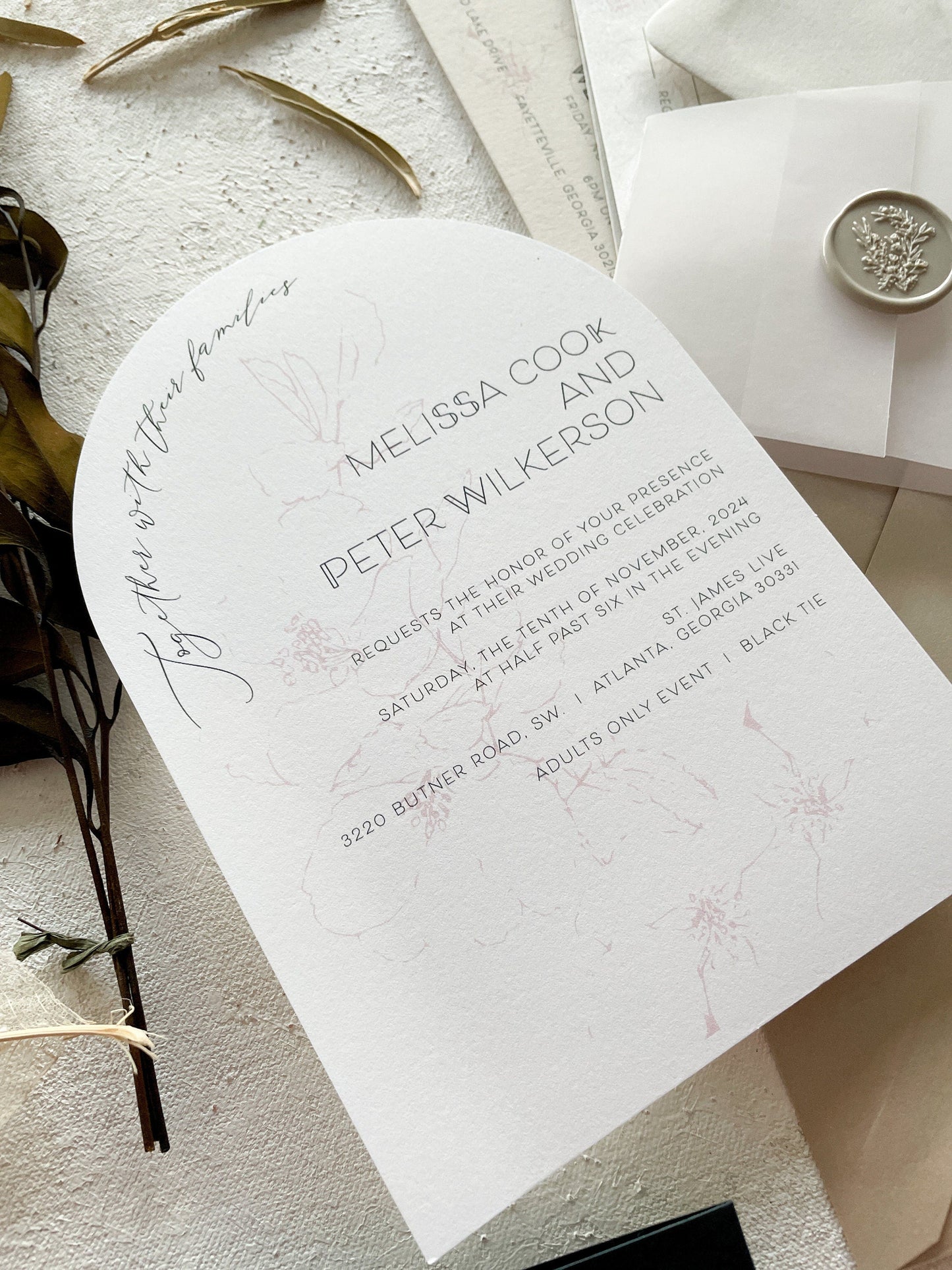 Vellum Wedding Invitations | Style 308