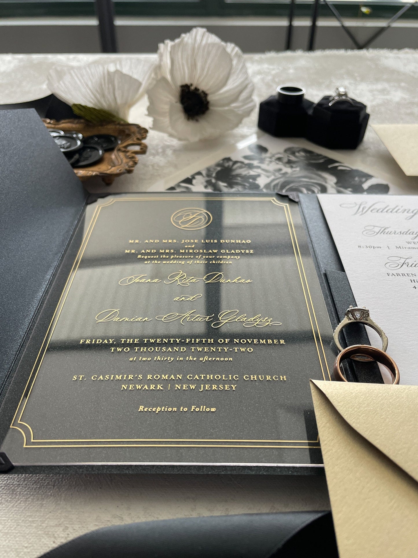 Luxury Acrylic Wedding Invitation | Style 303