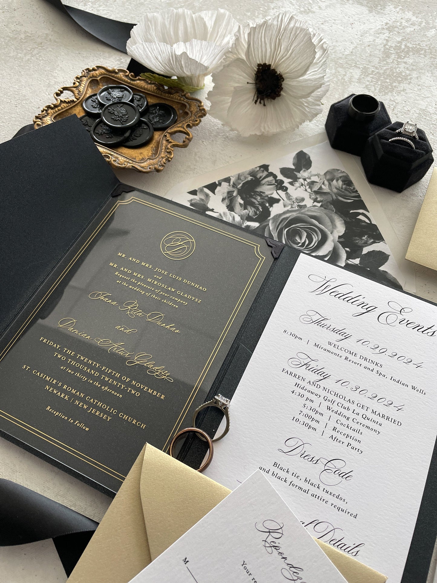 Luxury Acrylic Wedding Invitation | Style 303
