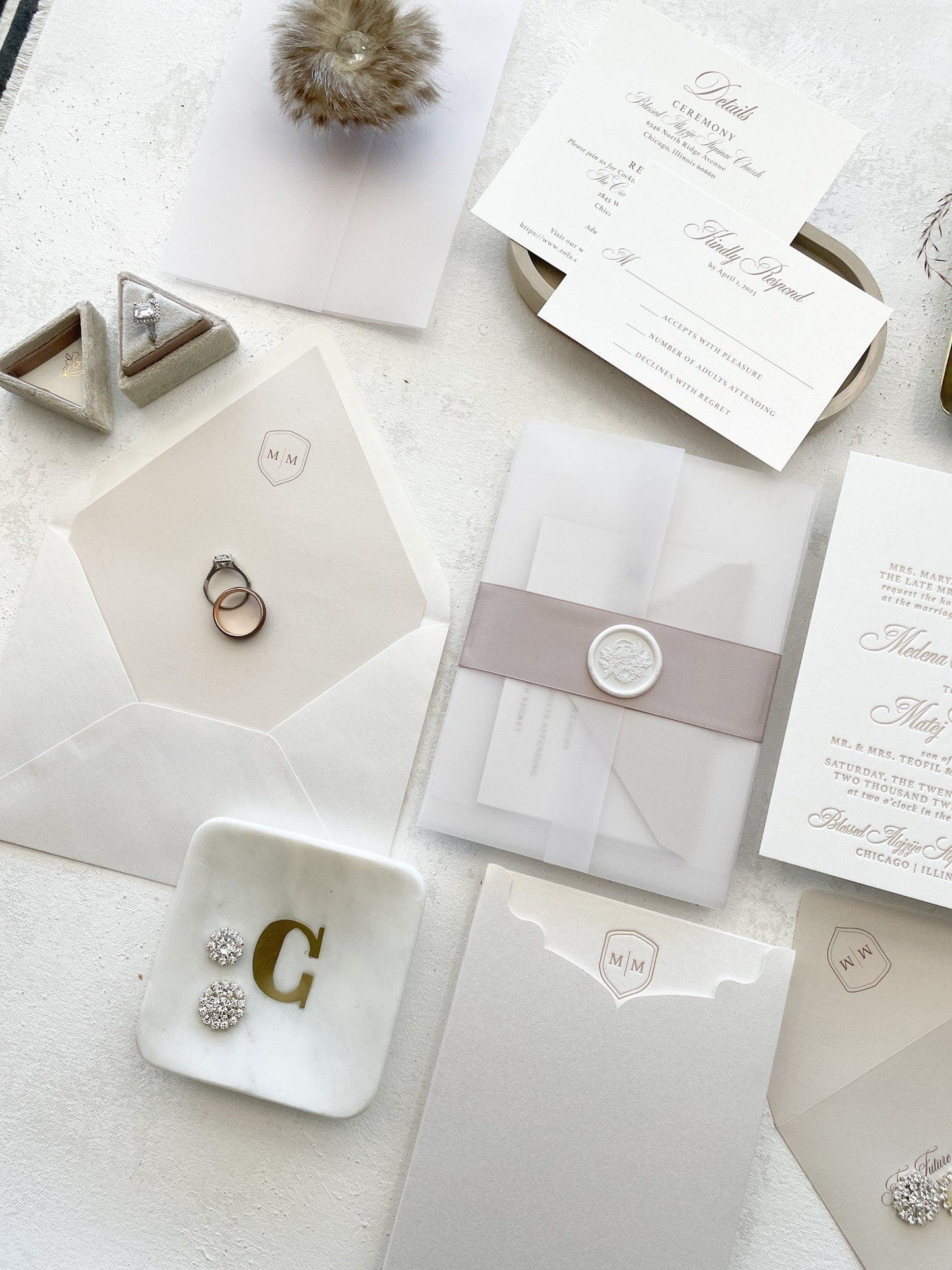 Letterpress Wedding Invitations | Style 333