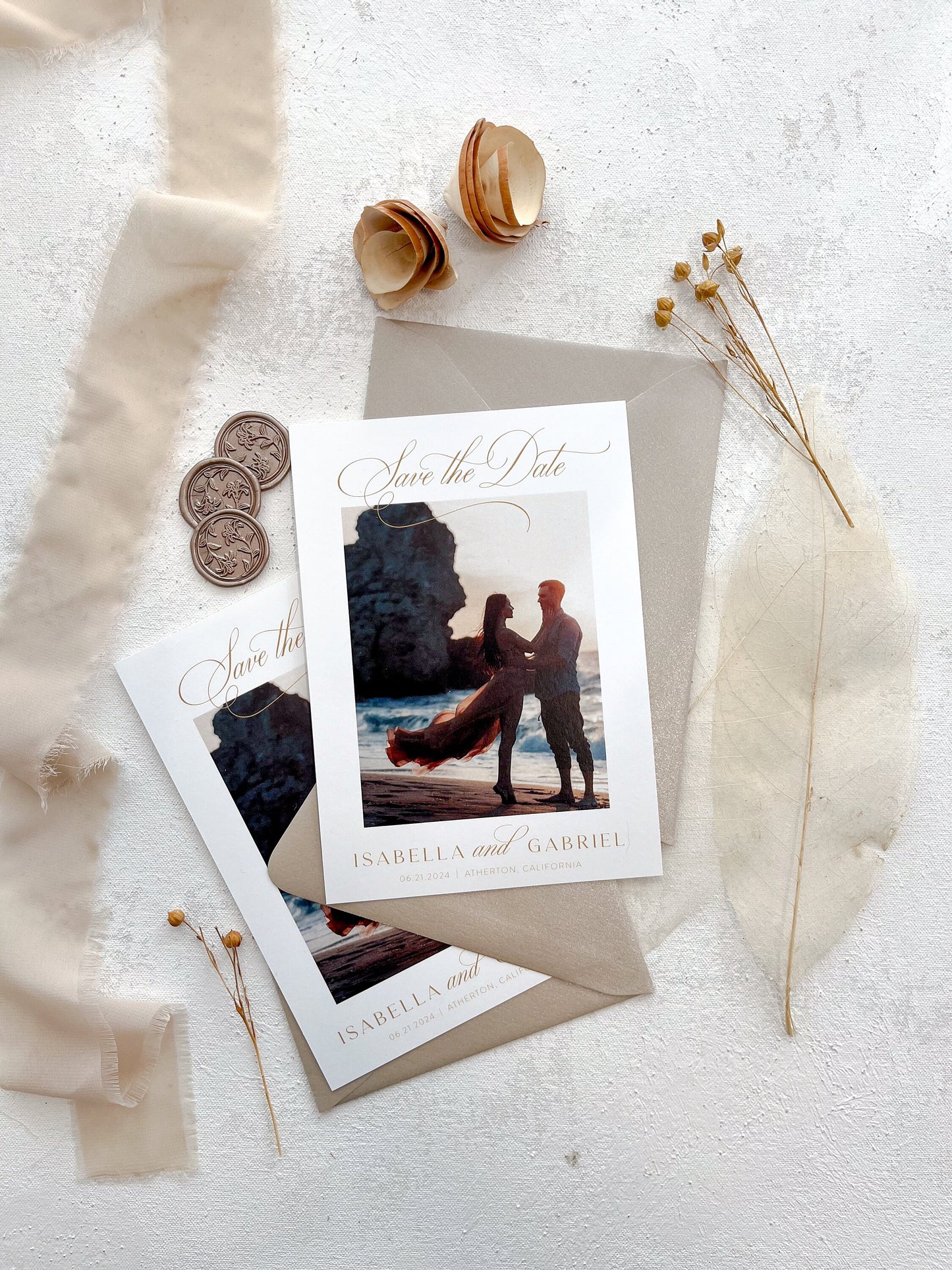 Save the Date Cards with Envelopes - Style 48