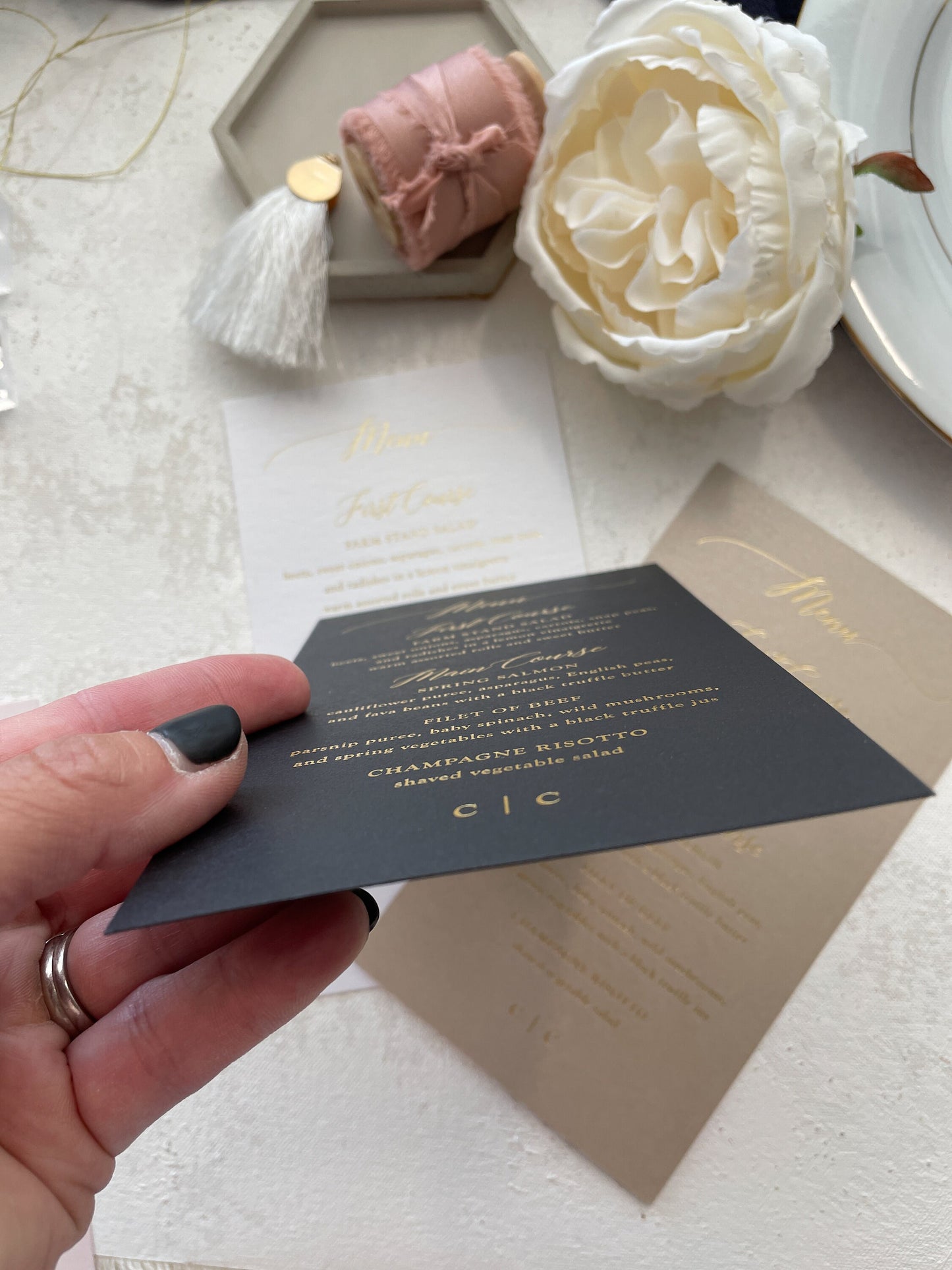 Formal Wedding Menu | Style 45