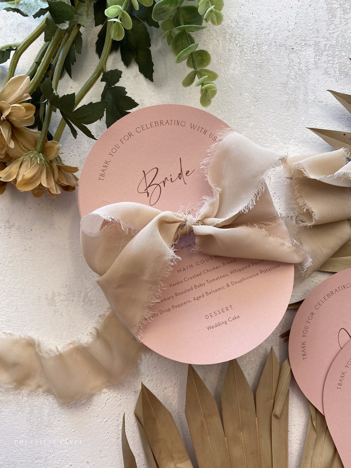 Wedding Menu Double Arch | Style 142