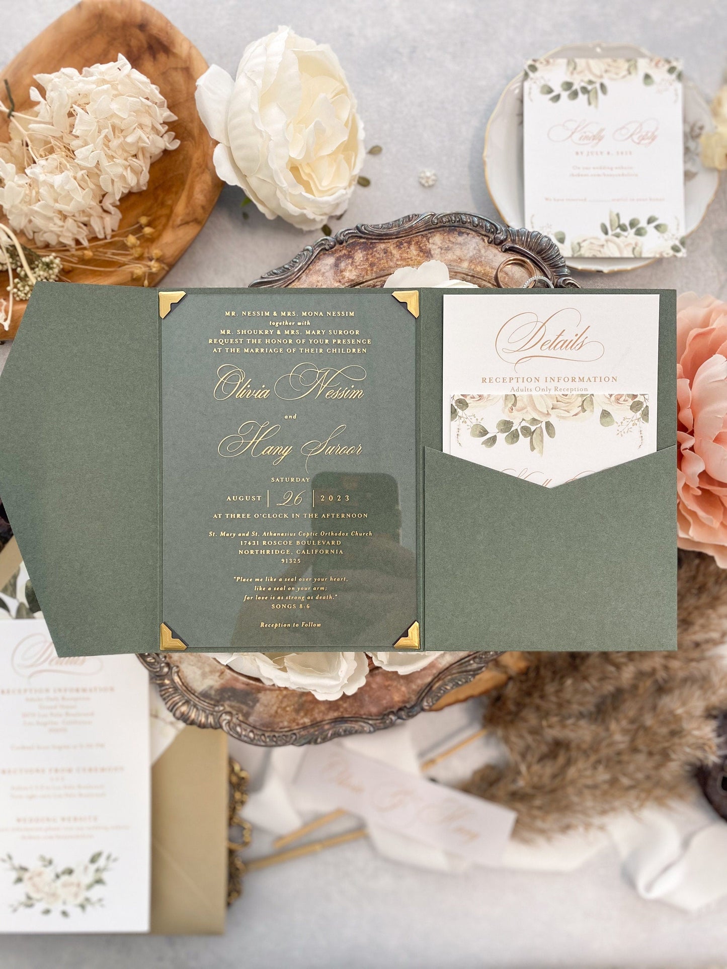 Greenery Wedding Invitation | Style 220