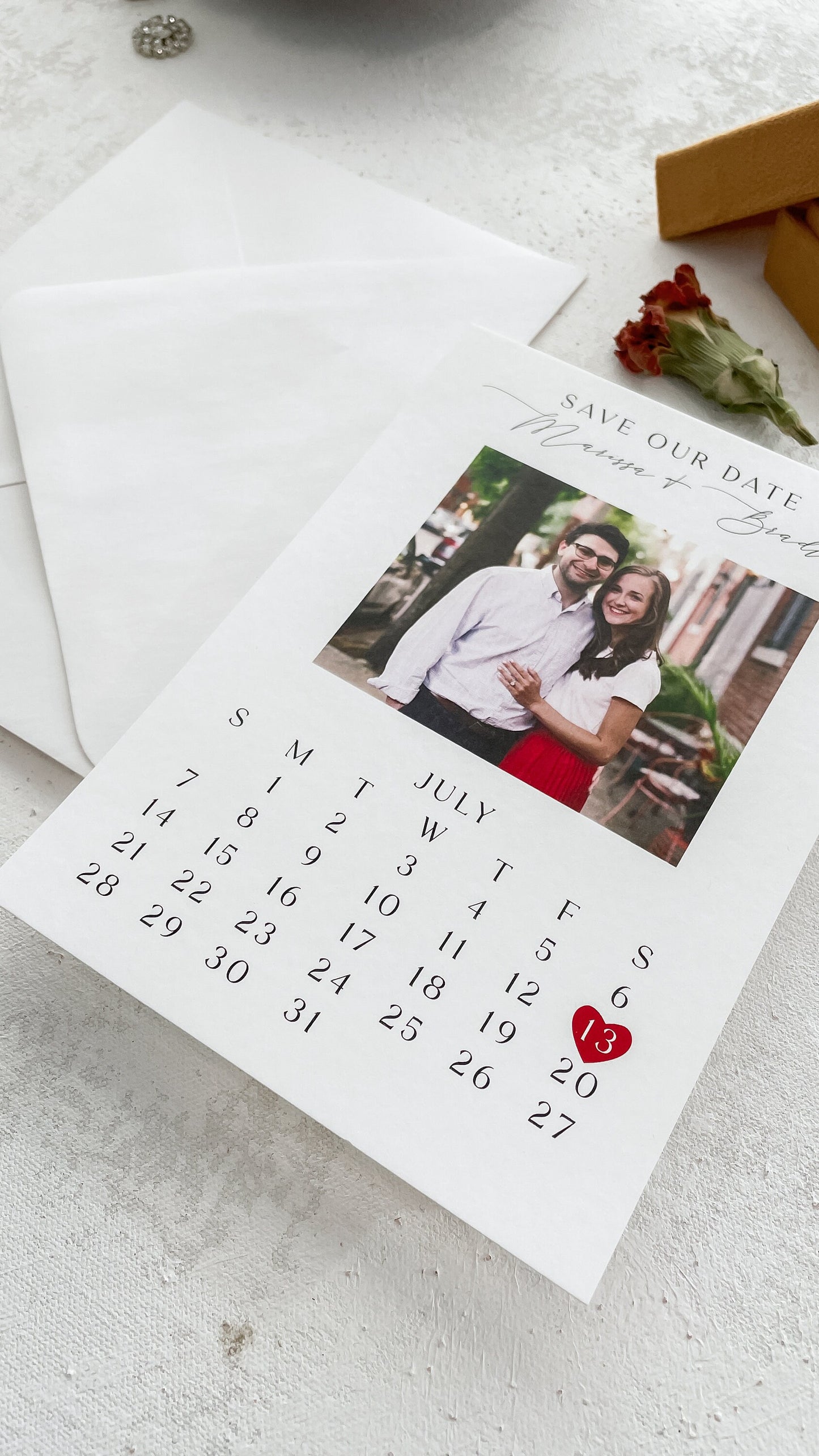 Save the Date Cards with Envelopes - Style 41