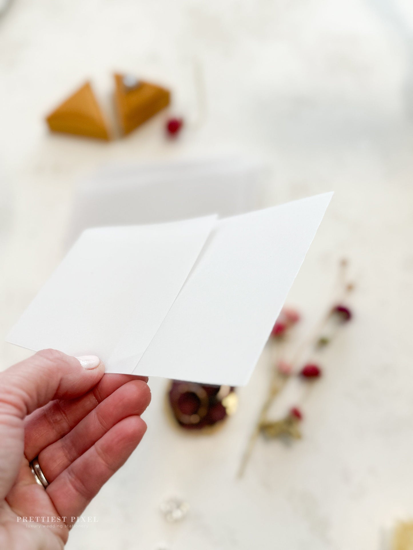 Folded Vellum Wrap | Style 86