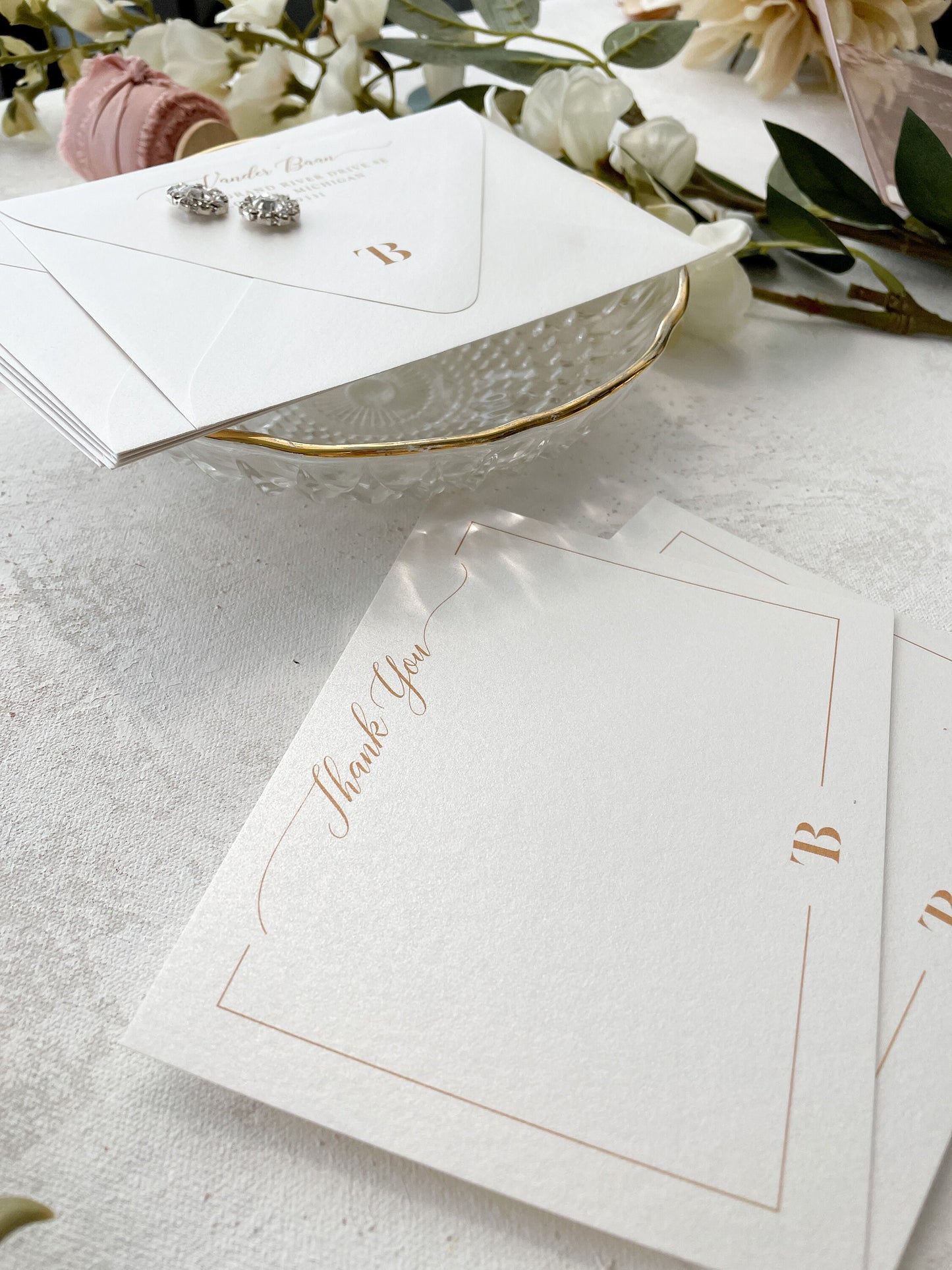 Notecard Set | Personalized Notecards | Stationery Gift - Set of 50 Style 27