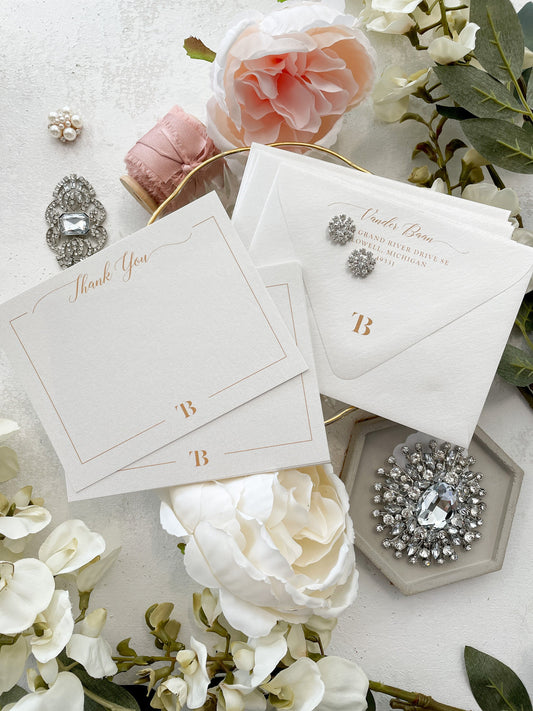 Notecard Set | Personalized Notecards | Stationery Gift - Set of 50 Style 27