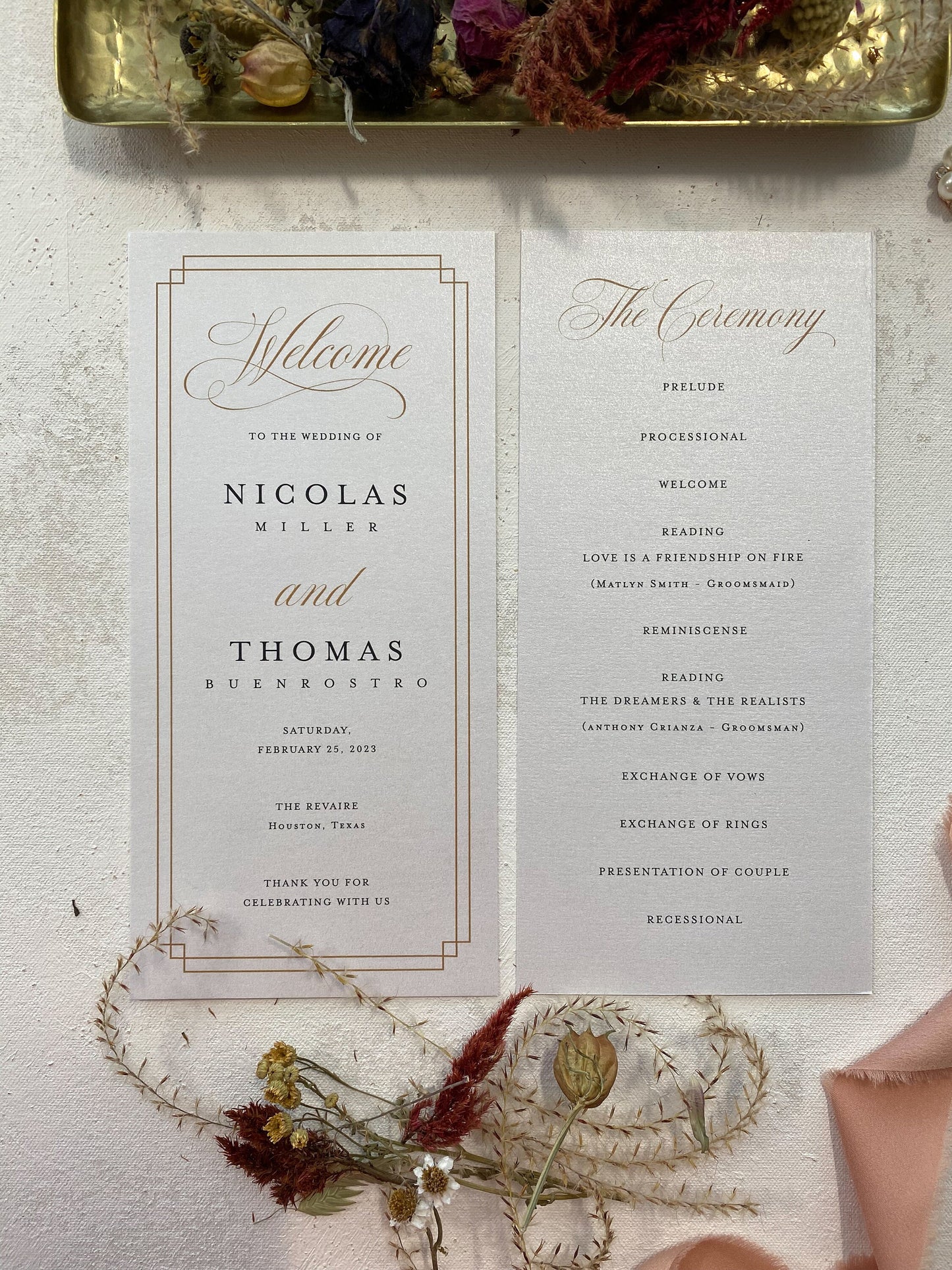 Wedding Programs | Style 123
