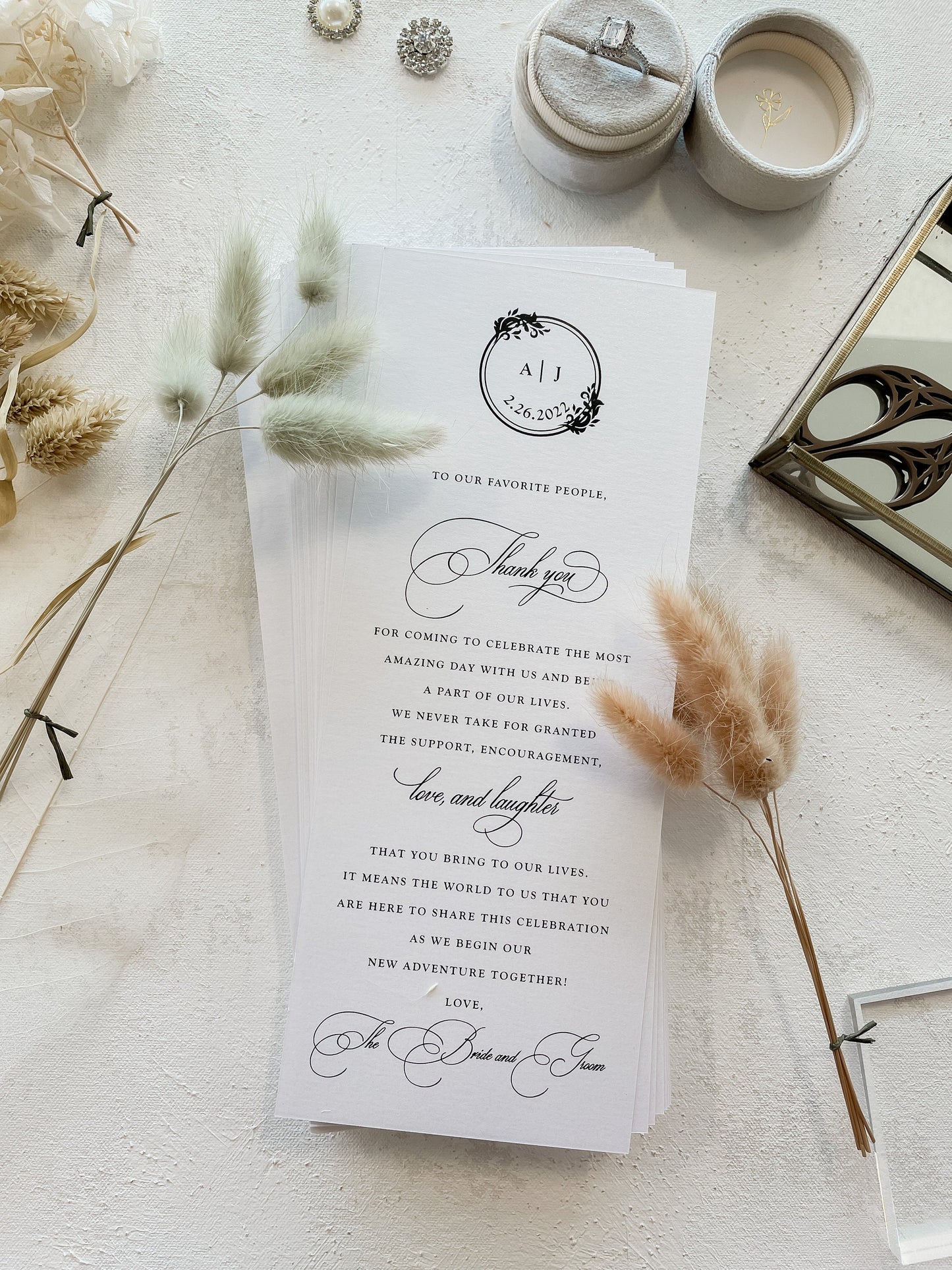 Dinner Thank You Card | Style 126