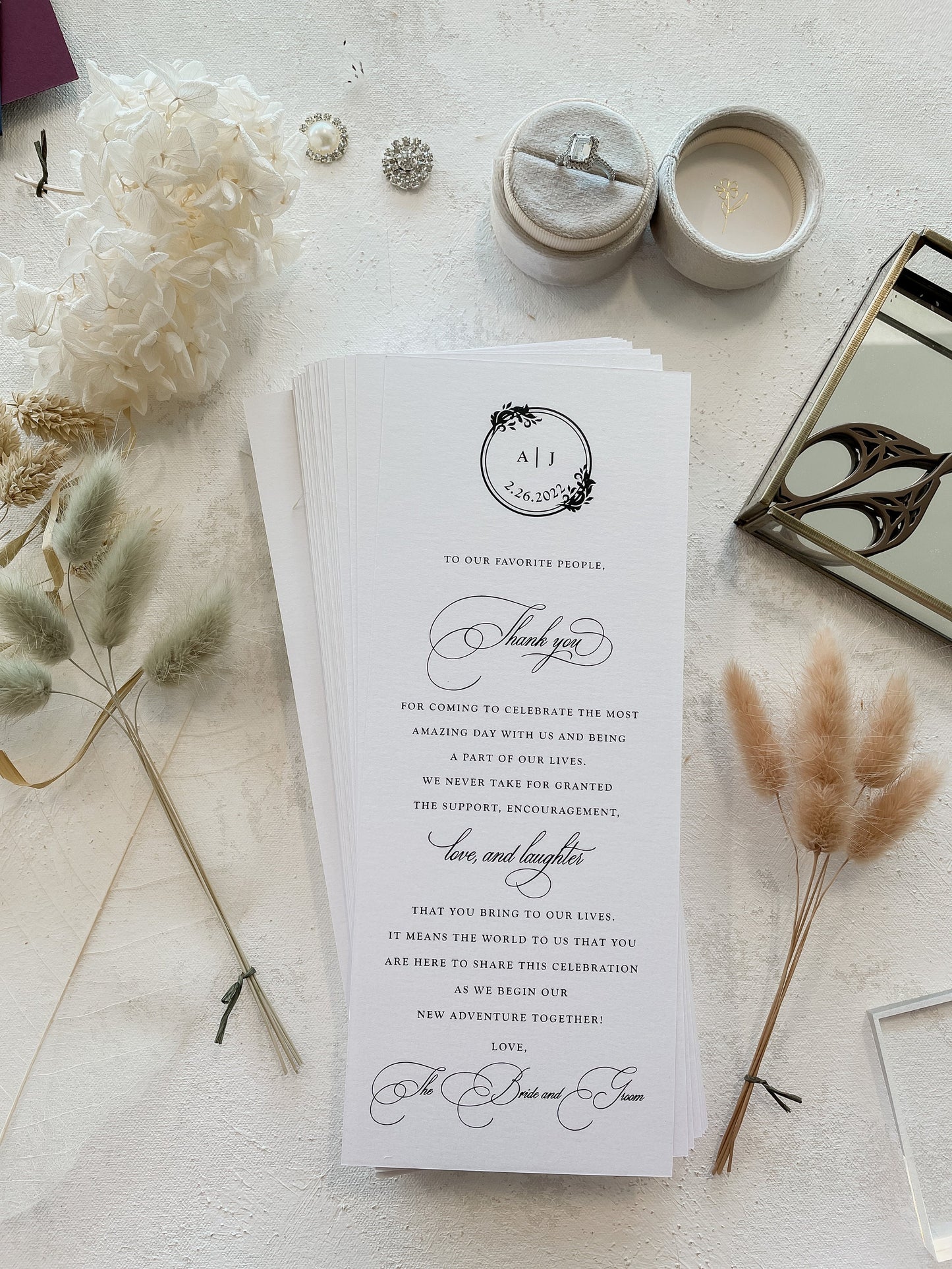 Dinner Thank You Card | Style 126